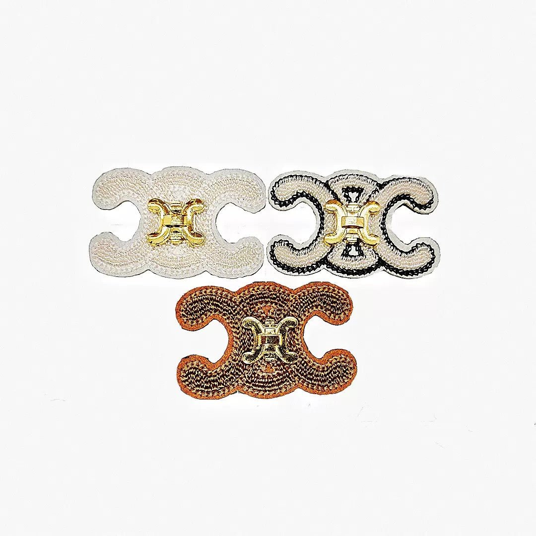 Embroidery Celine Patches Custom Clothing Jackets - mingfabricstore