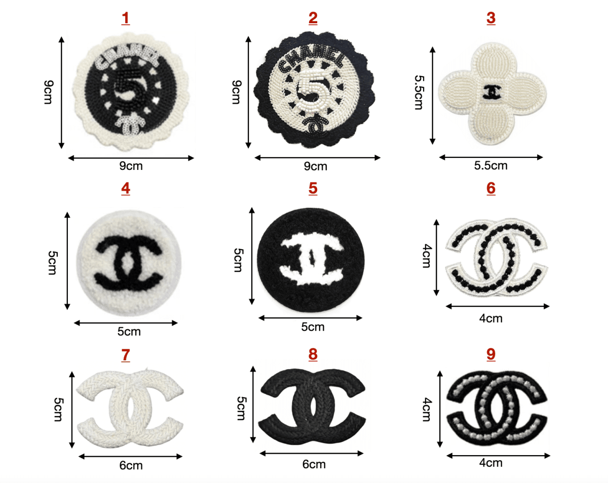Embroidery Chanel Patches Custom Clothing Jackets - mingfabricstore