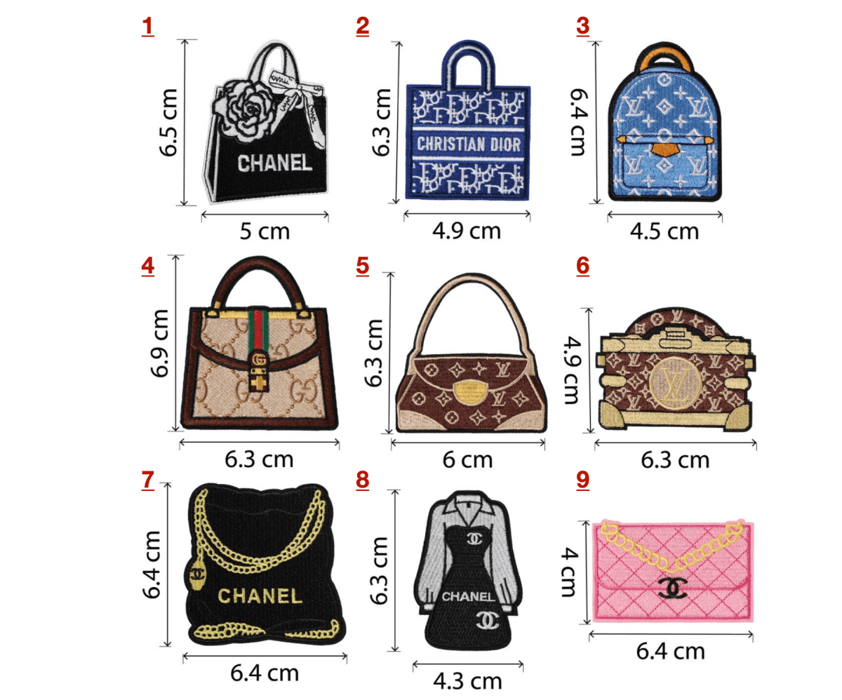 Embroidery LV Chanel Dior Patches Custom Clothing Jackets - mingfabricstore