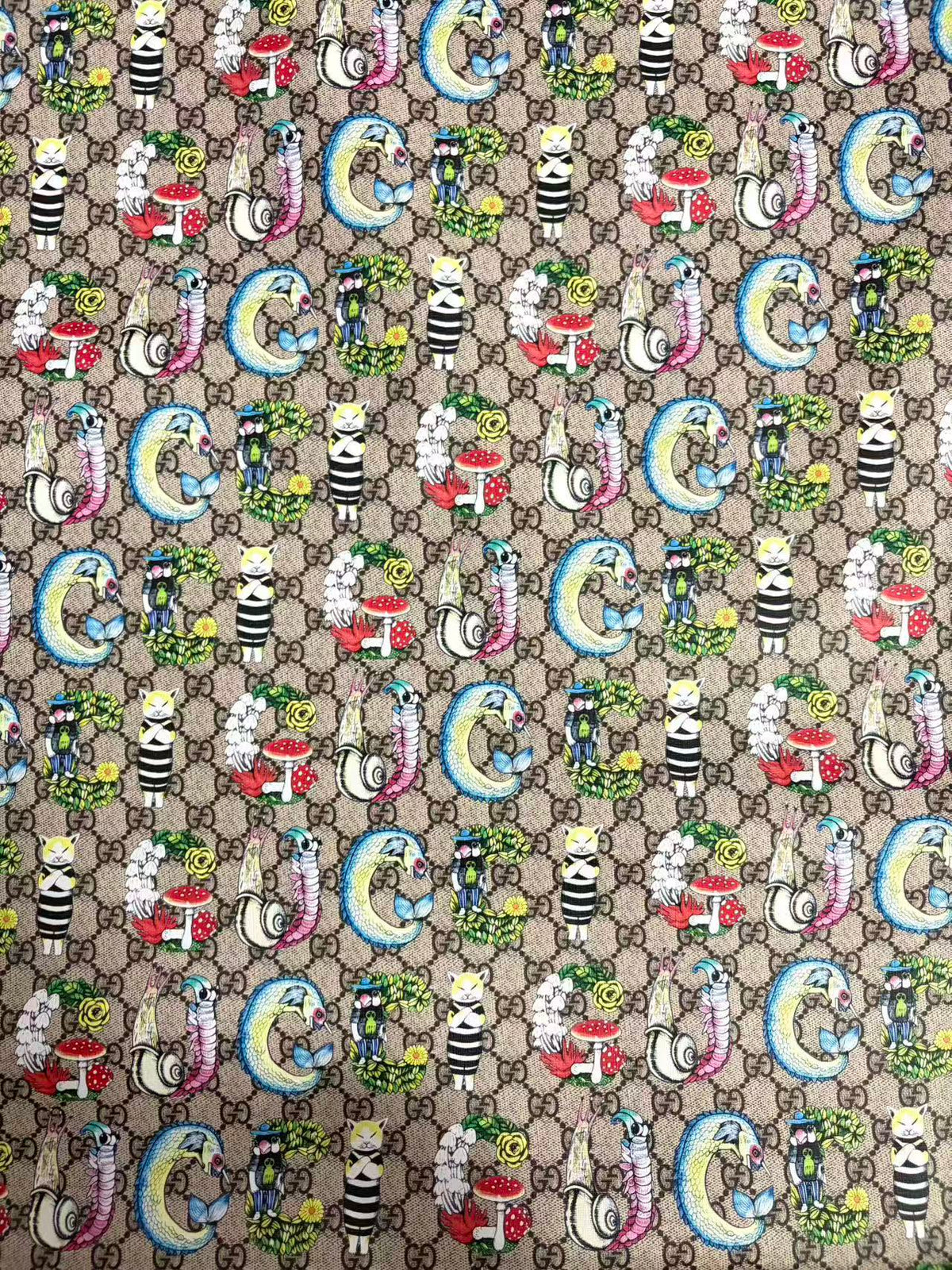 New Gucci Leather Sheet Designer Fabric for Upholstery Sneaker Custom