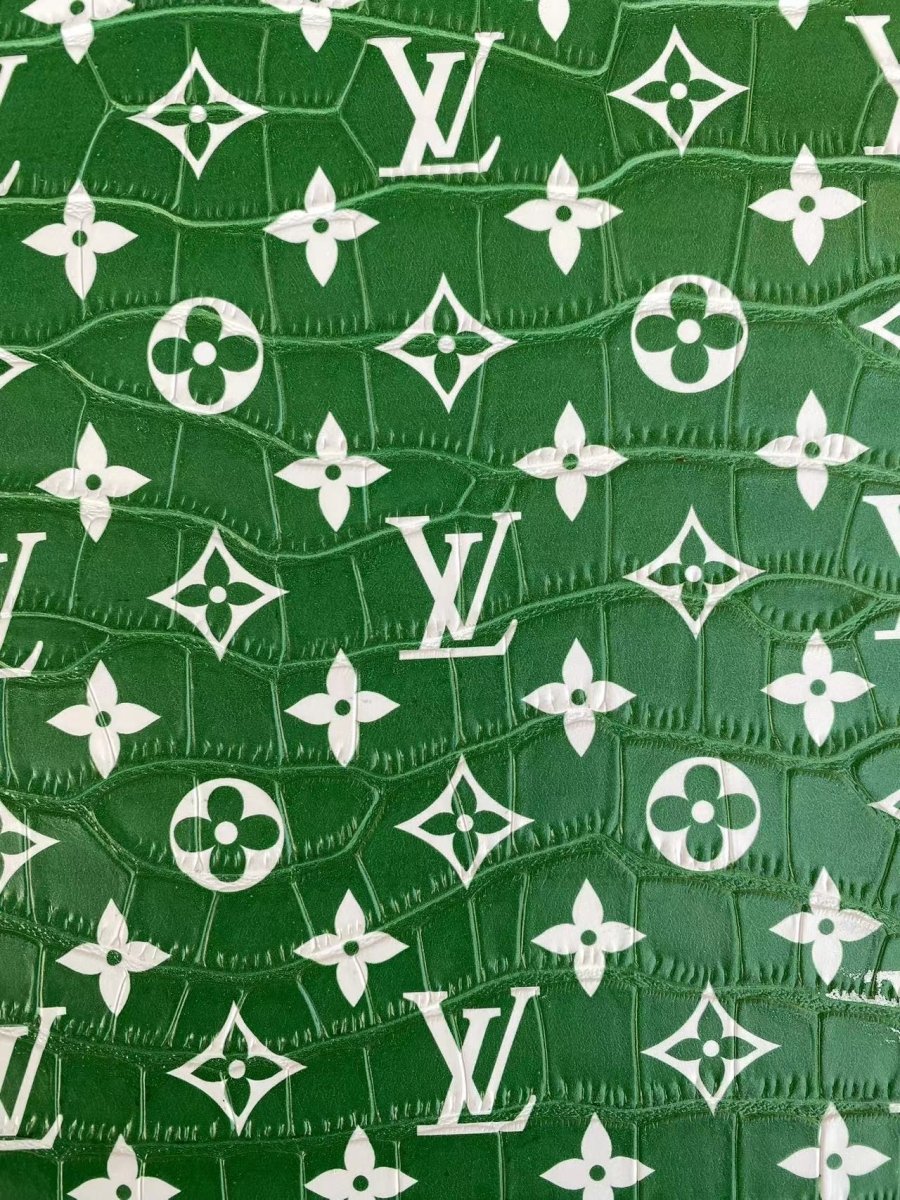 Green Crocodile Alligator Louis Vuitton LV for Custom Bag Repair - mingfabricstore