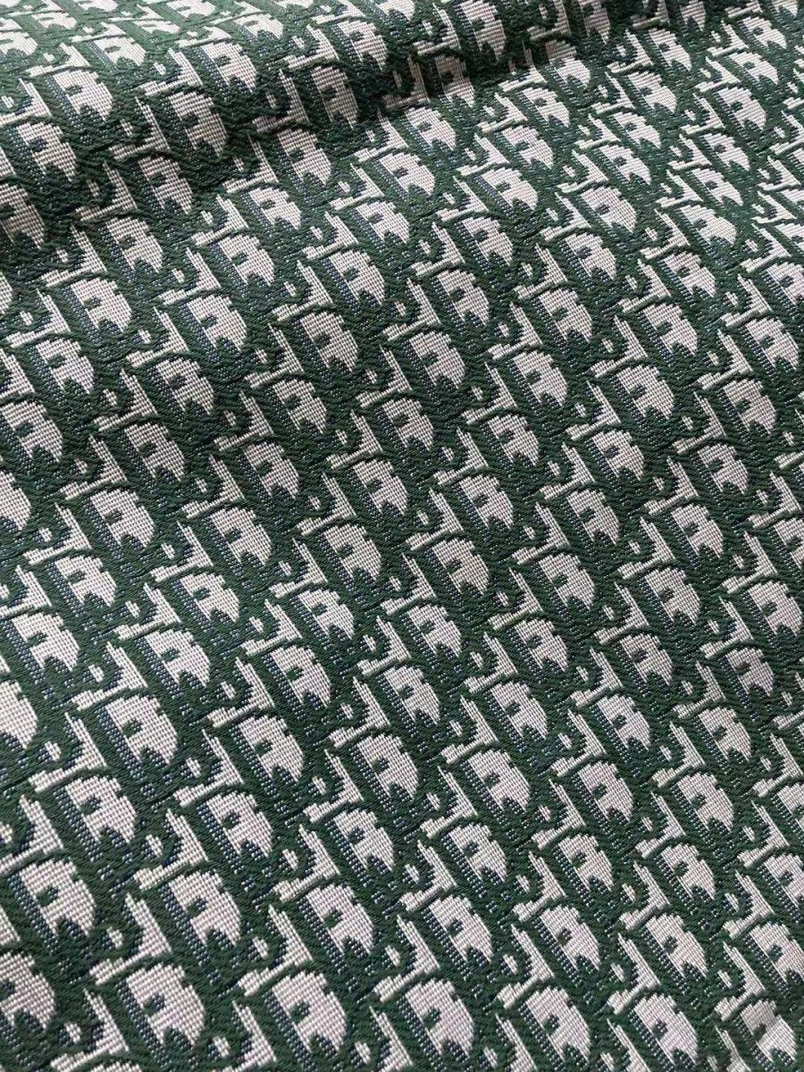 Green Dior Fabric for Custom Shoes Handcraft - mingfabricstore