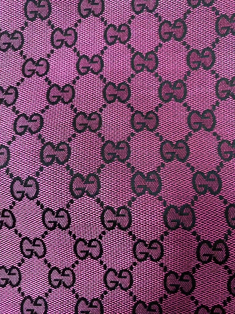 Hot Pink Gucci Jacquard Fabric sold by yard - mingfabricstore