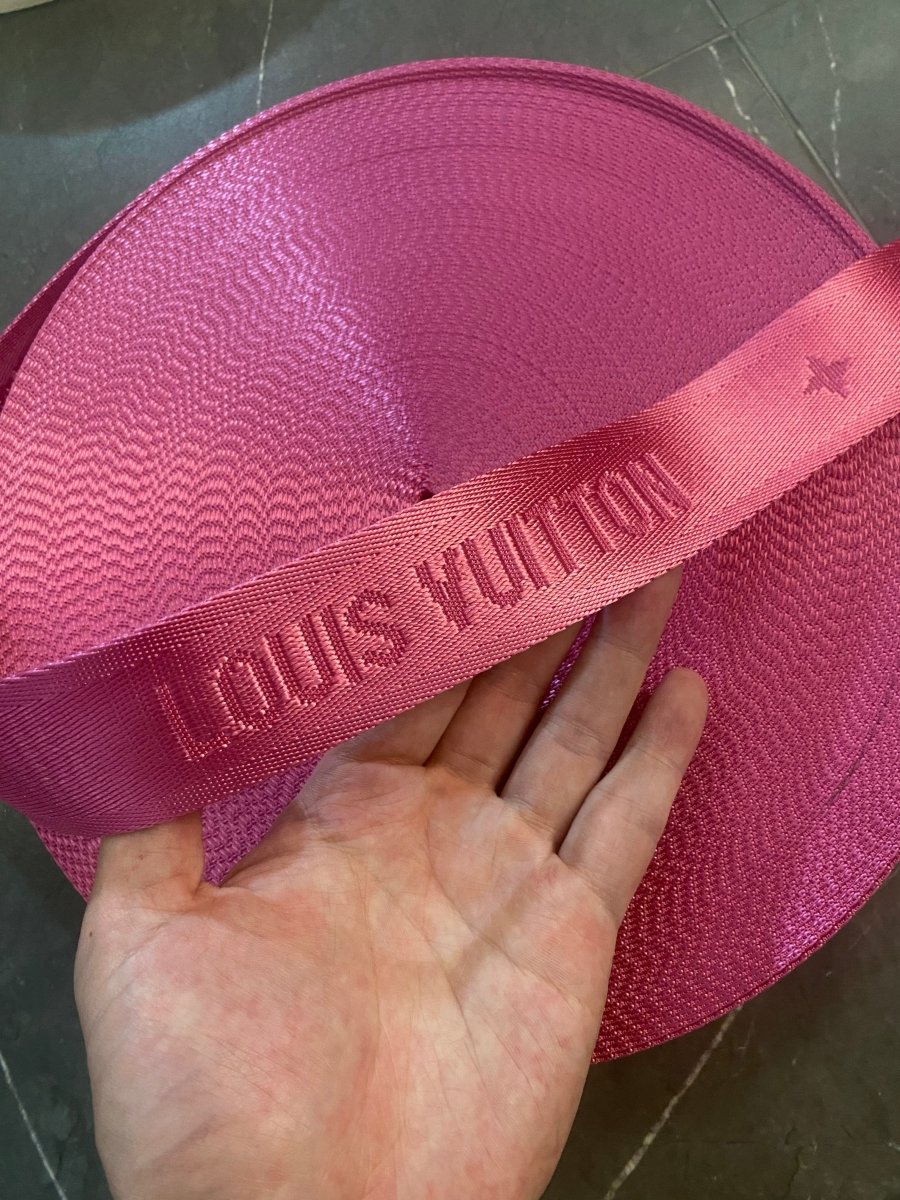 Hot Pink Louis Vuitton LV Bag Strap for Handmade DIY Crafts Upholstery - mingfabricstore