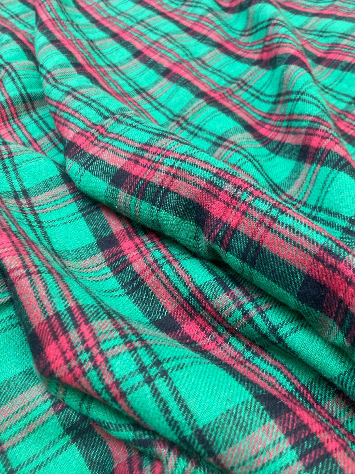 Cozy Christmas Fabric Brushed Cotton for Handmade Custom Quilt