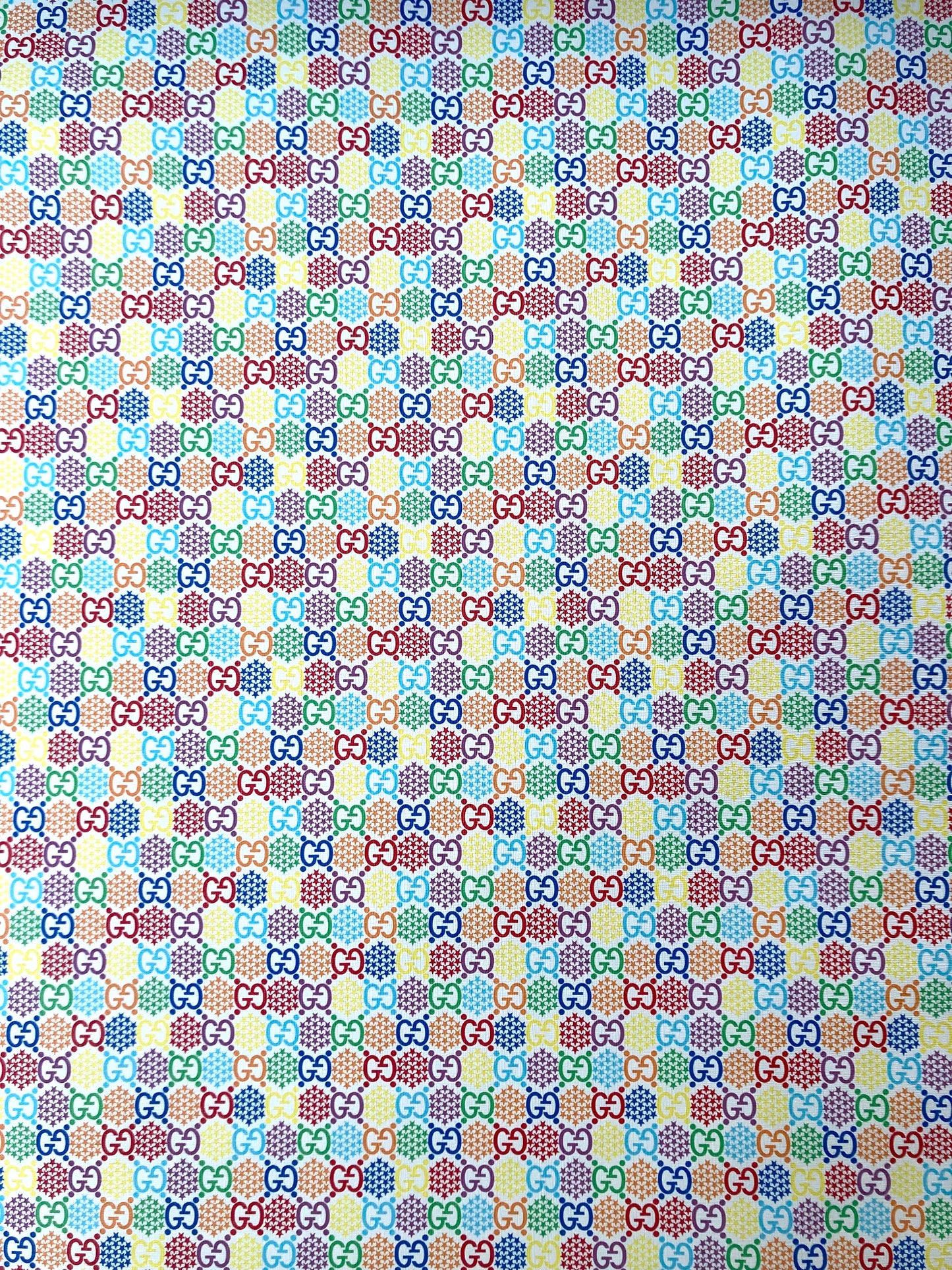 Custom Designer Leather Fabric Spark Gucci for Sneakers Upholstery