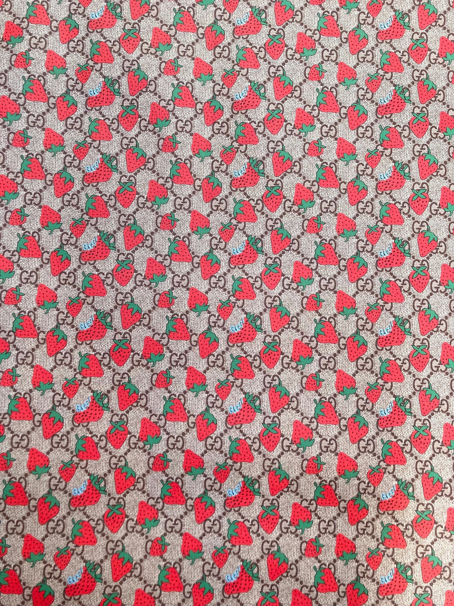 Custom Vinyl Strawberry GG for Handmade Crafts Sneakers