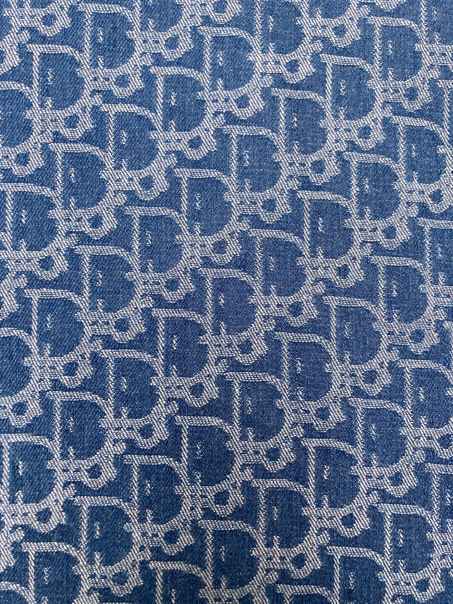 Handmade Denim Dior Fabric for Custom DIY Sold by Yard