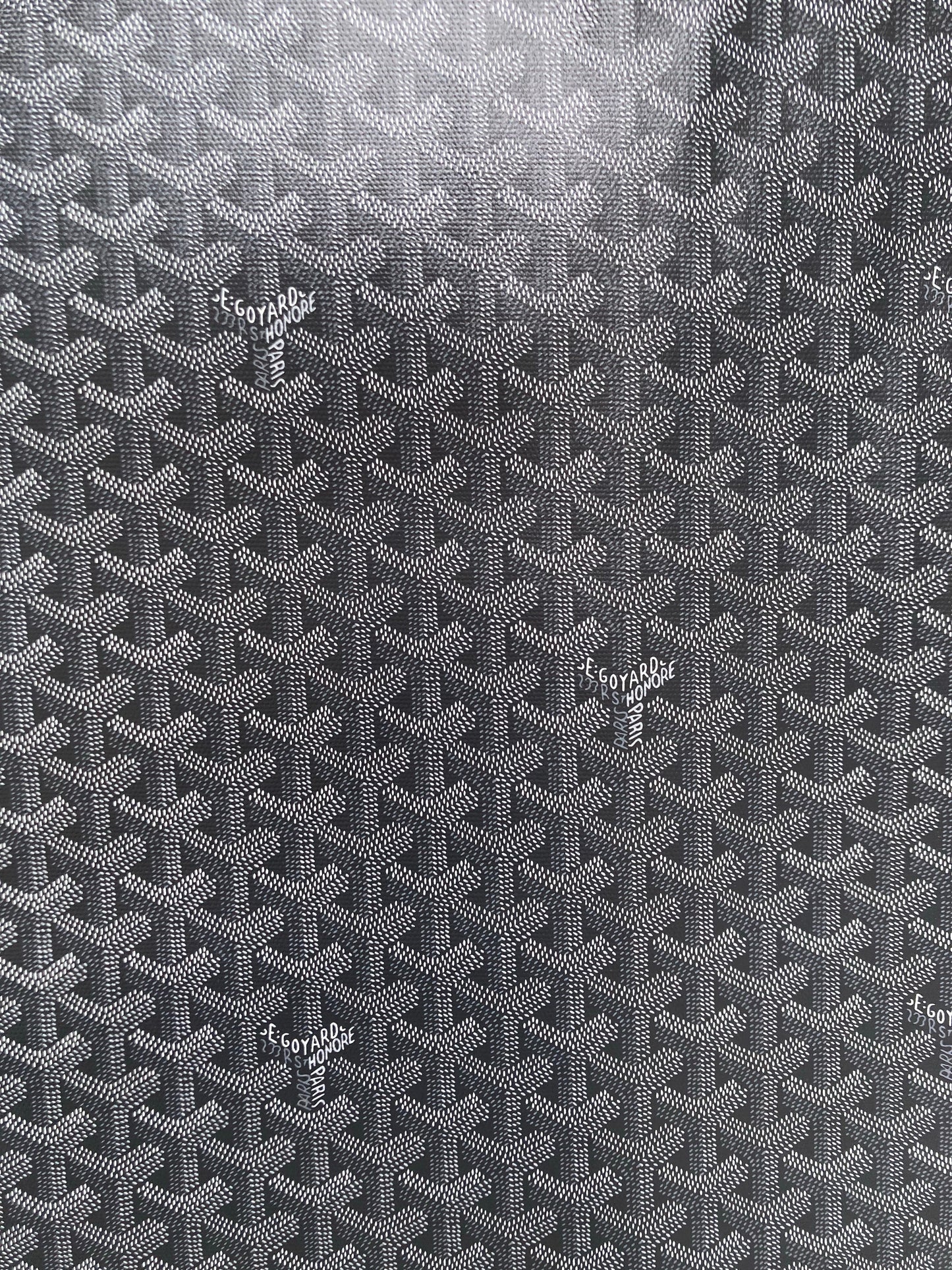 Custom Handmade Leather Grey Goyard Canvas for Bag Sneakers Upholstery