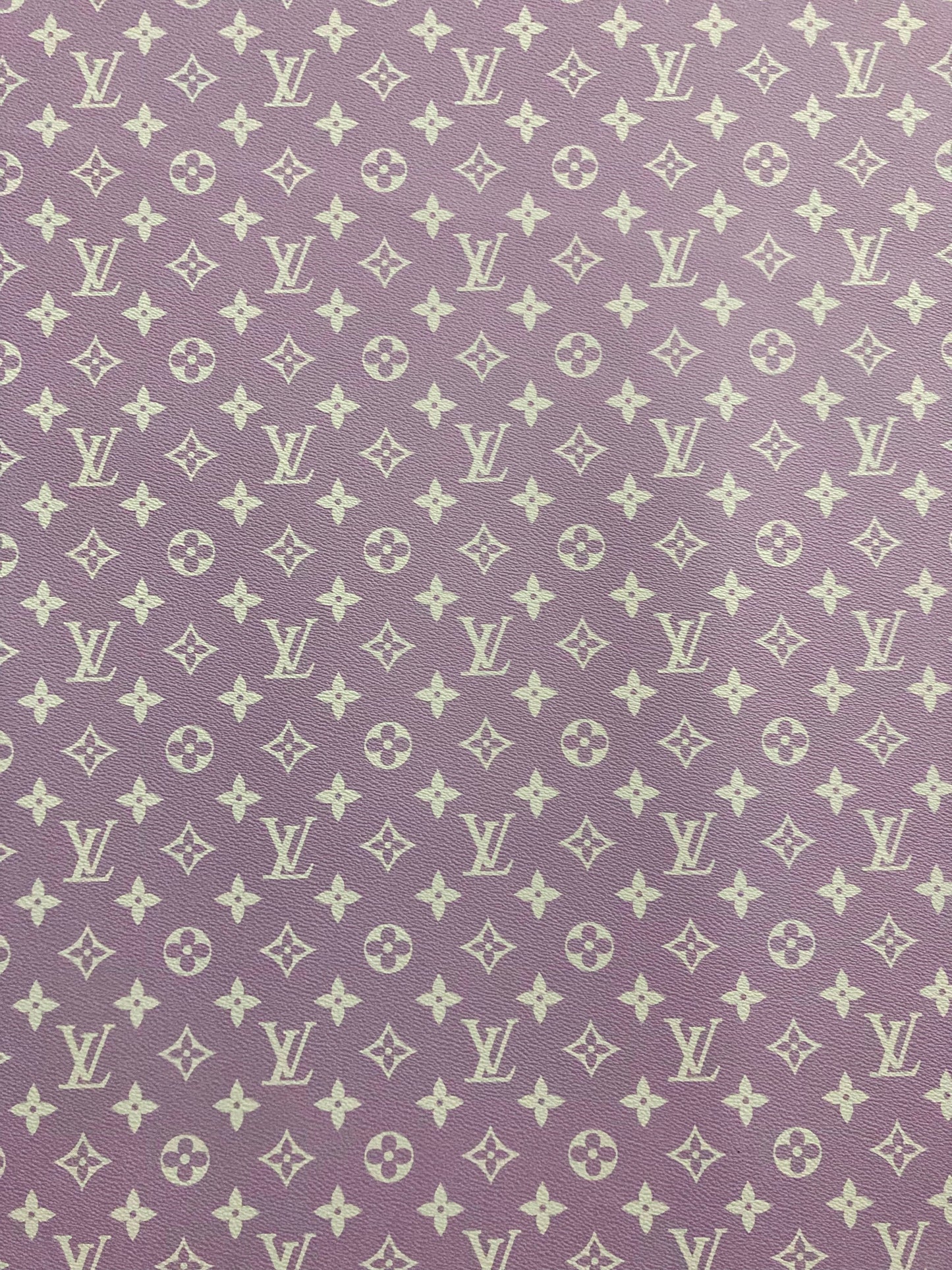 Custom Designer Leather Light Purple Lv for Sneaker Upholstery