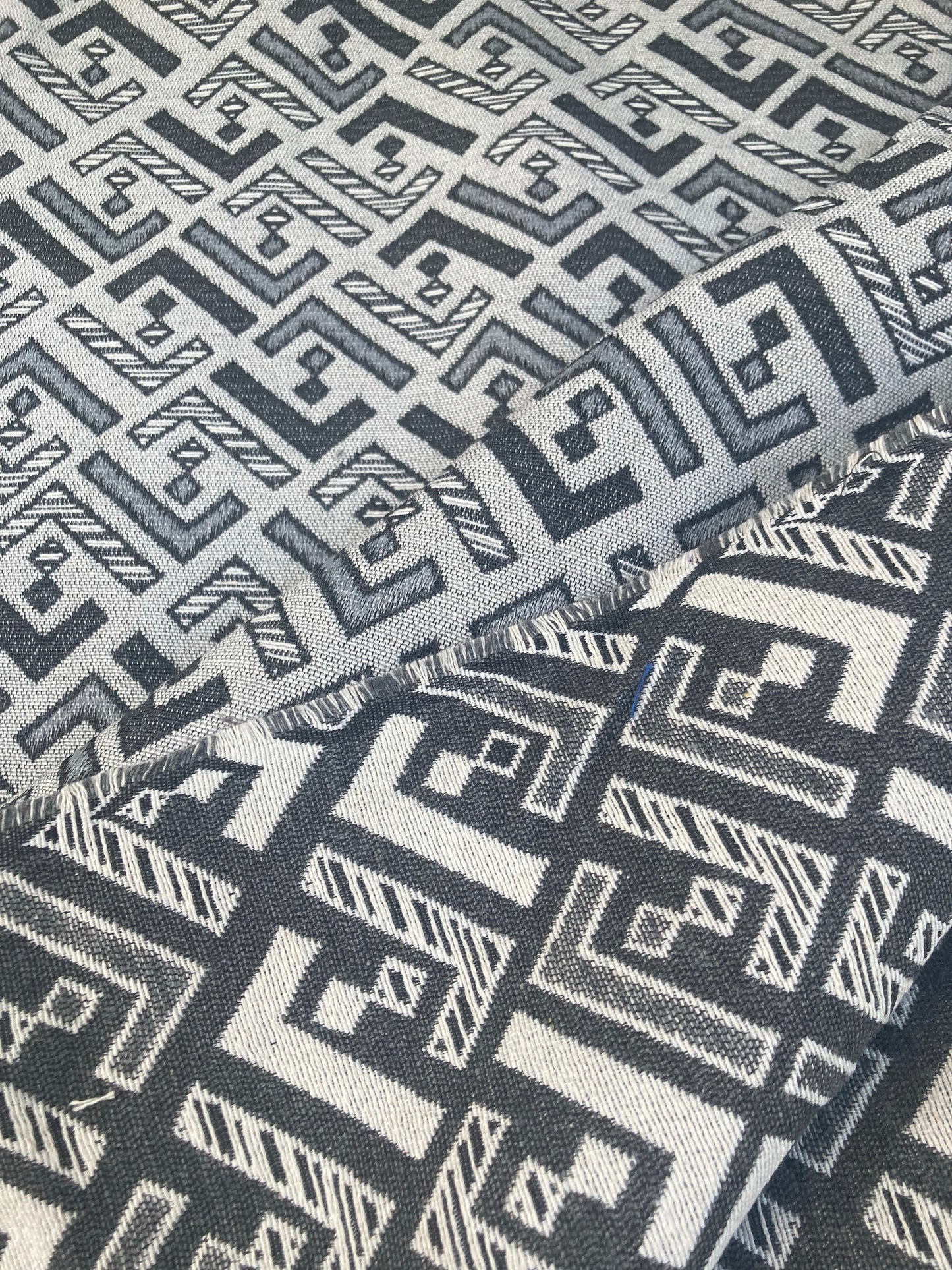 Jacquard Fendi Fabric  Denim Sewing Handmade Supply