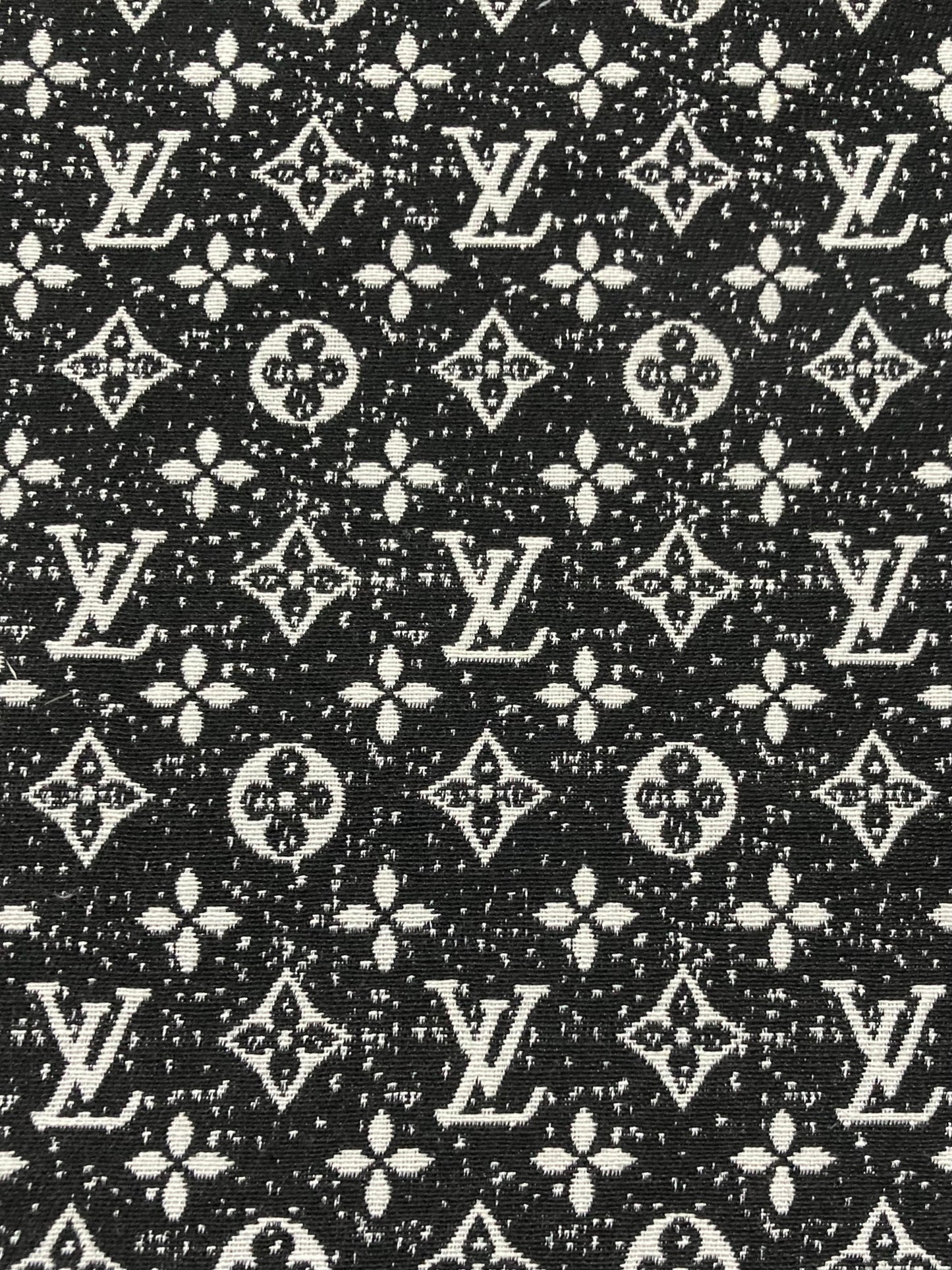 Handmade Fabric Flecks LV Jacquard for Custom Sneakers Home Deco