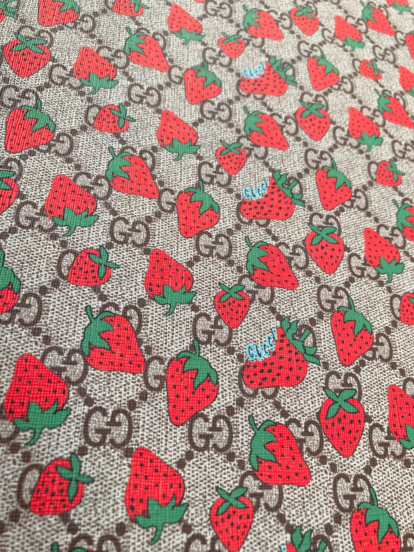 Custom Vinyl Strawberry GG for Handmade Crafts Sneakers