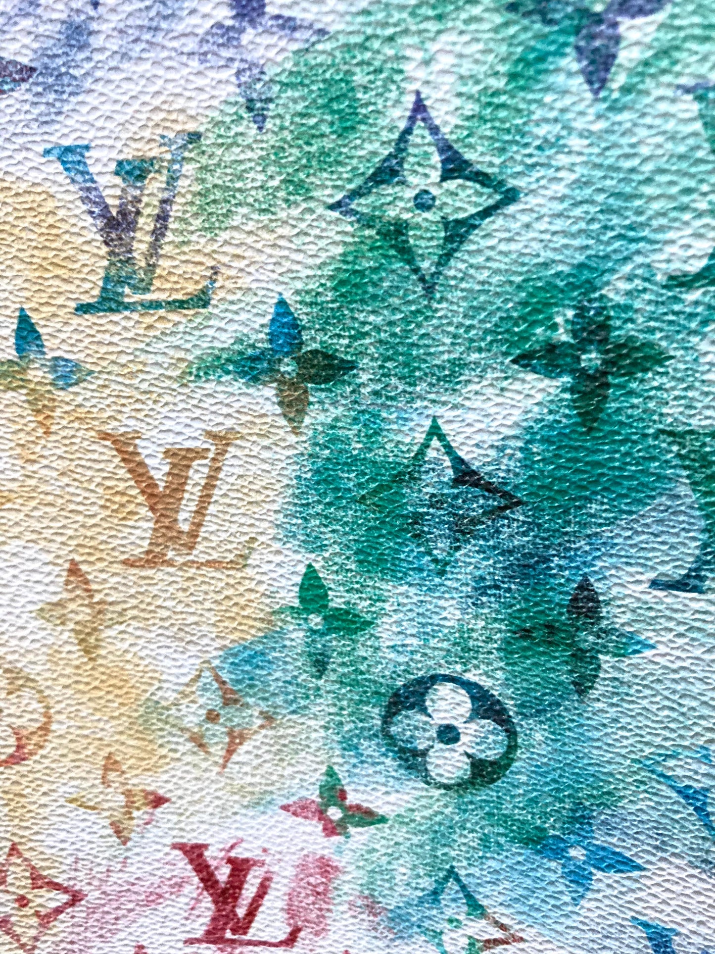 Sktech Colorful LV Leather Vinyl for Custom Bag Furnituer