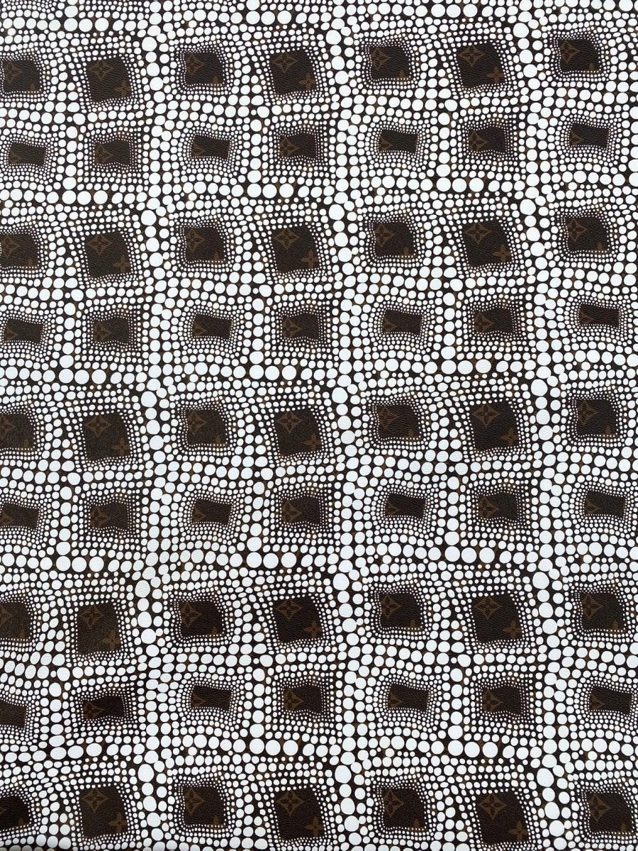 Louis Vuitton Yayoi Kusama LV Leather Sheet Vinyl Fabric for Bag Sewing Home Decor - mingfabricstore