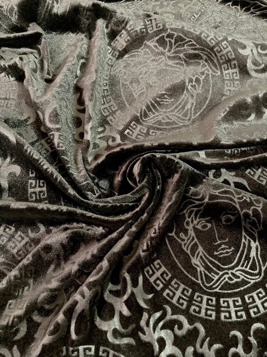 Luxury Versace Velvet Fabric Sold by Yard for Furniture Upholstery DIY Custom Handmade - mingfabricstore