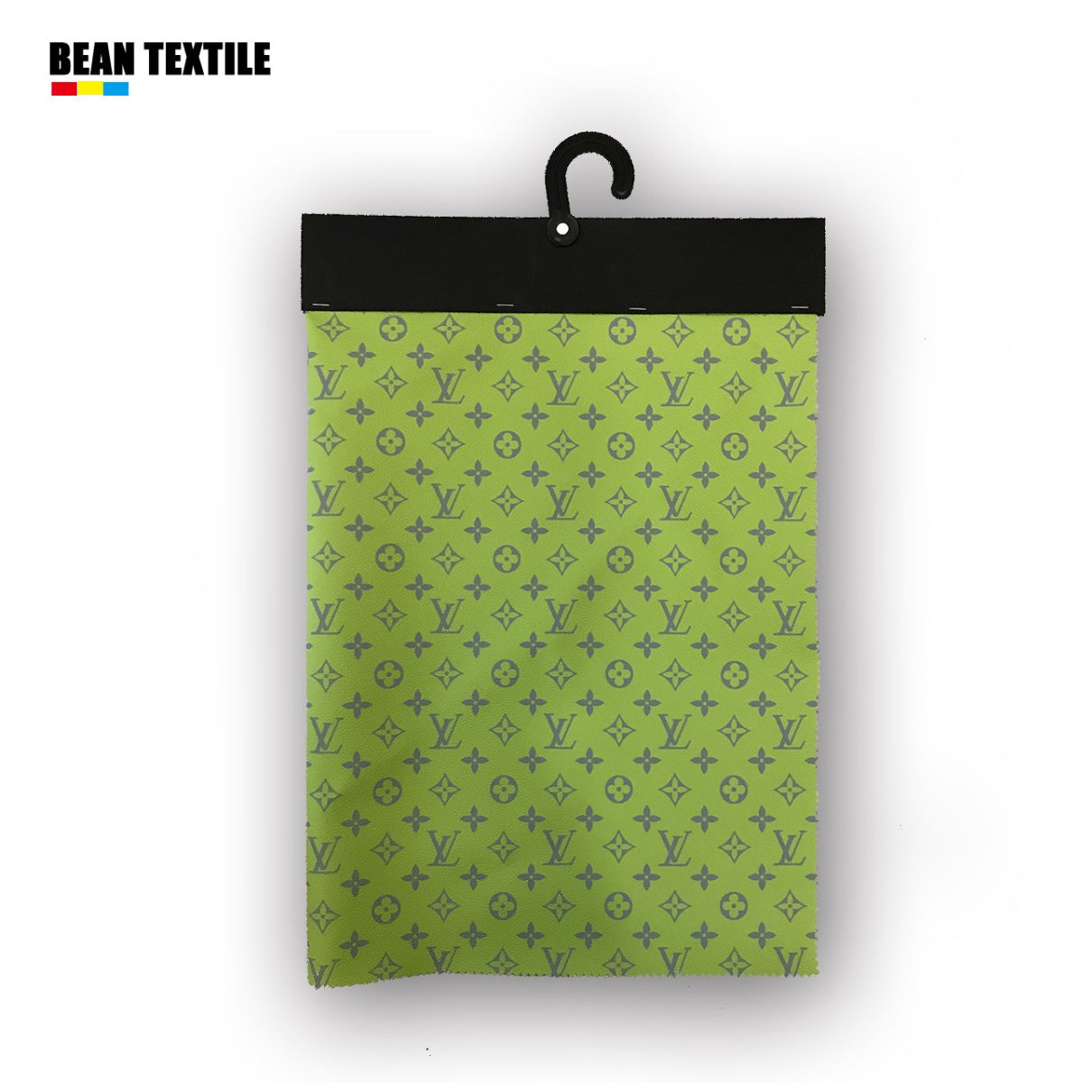 LV Leather Fabric Neon Green for Handmade Shoe Custom - mingfabricstore