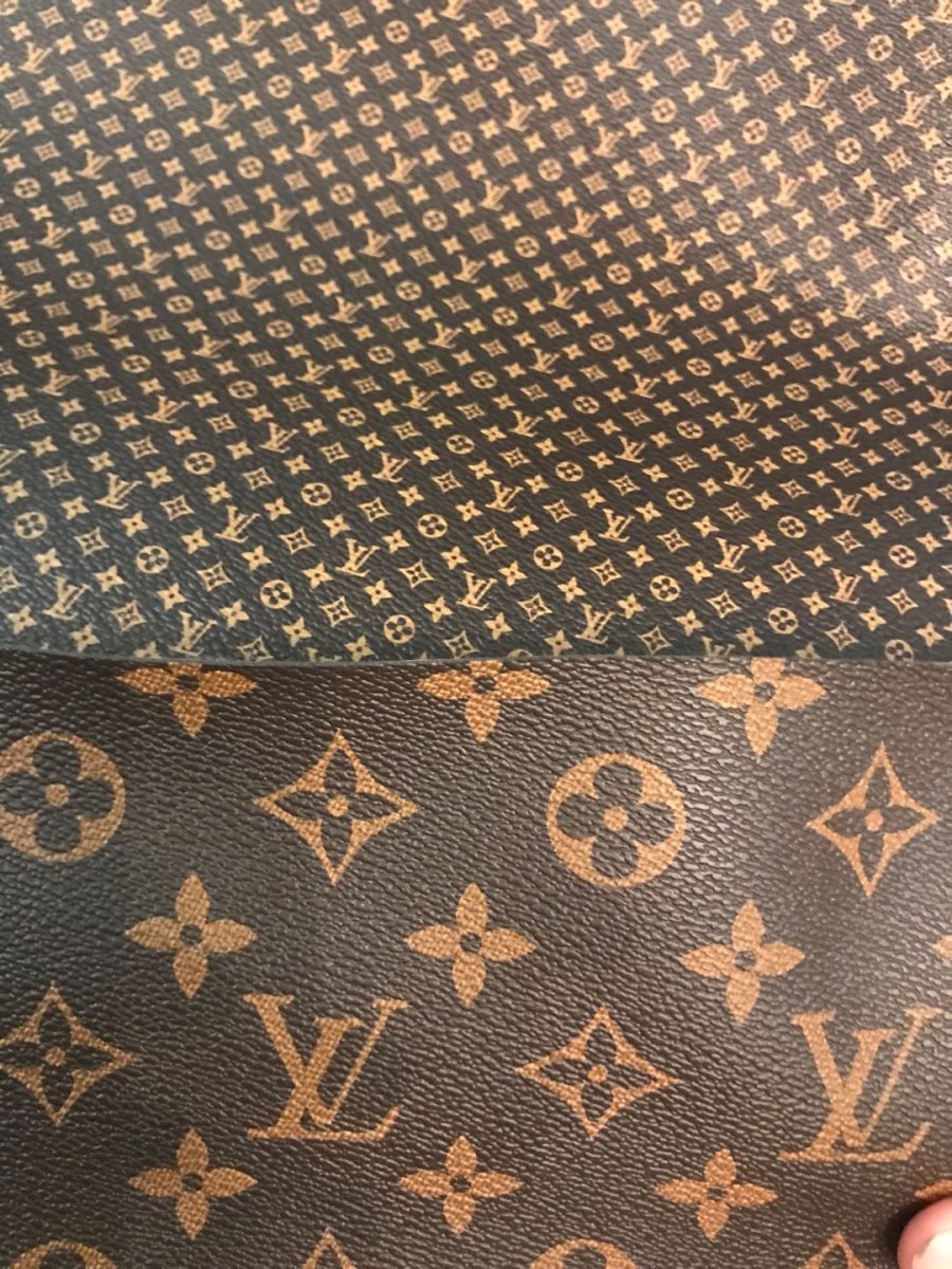 Mini Small LV Leather Fabric for Bag and Crafting - mingfabricstore