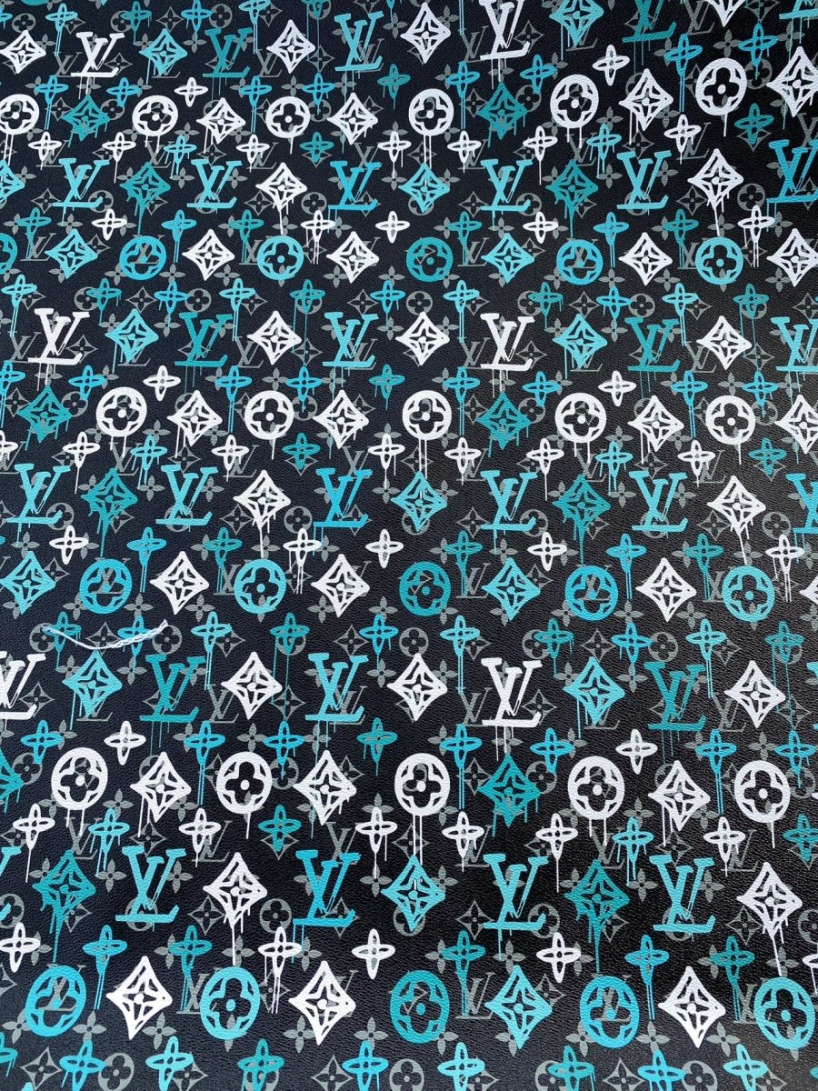 New Louis Vuitton Custom Leather Designer Fabric Car Wrap Vinyl - mingfabricstore