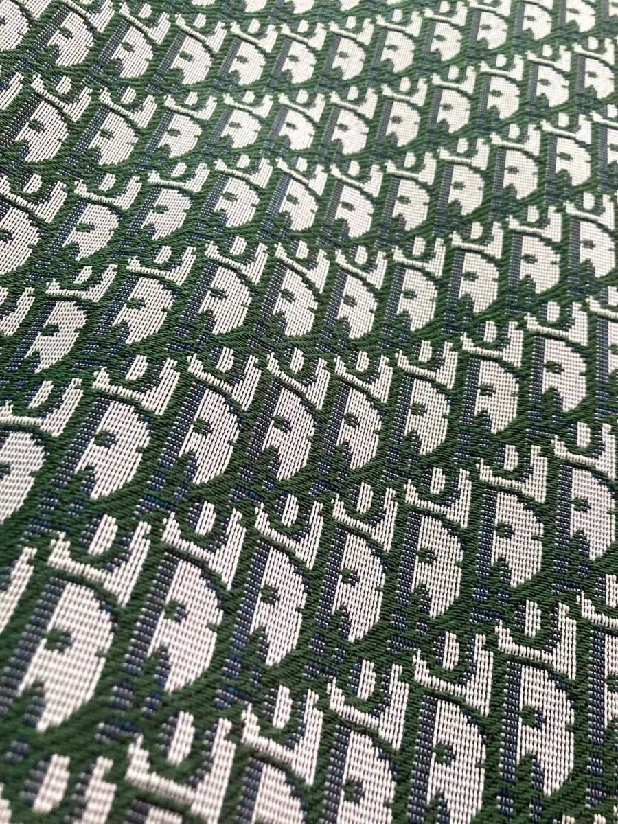 Olive Green Dior Jacquard Fabric for Custom - mingfabricstore