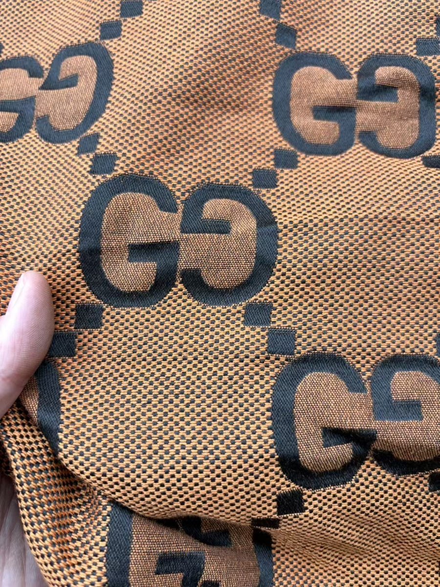 Orange Big Gucci Clothing Fabric for DIY Crafts Sewing Project - mingfabricstore