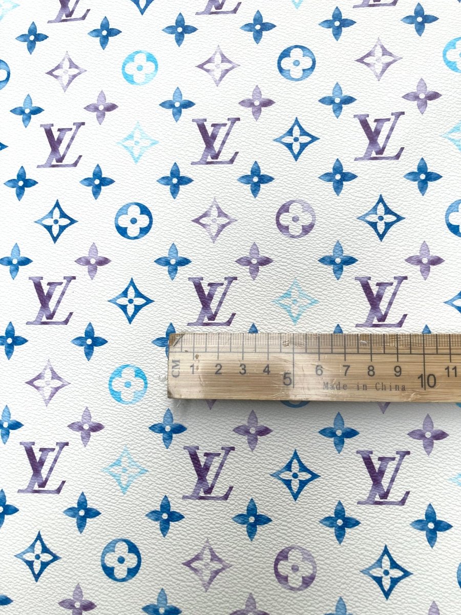 Regular Size Watercolor LV Custom Vinyl for DIY Crafts - mingfabricstore