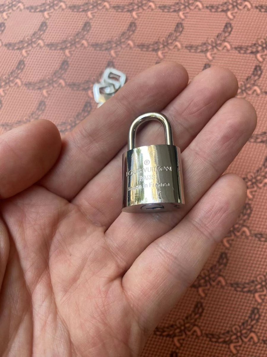 Silver LV Lock for Custom DIY Bag Repair Handmade Accessory - mingfabricstore