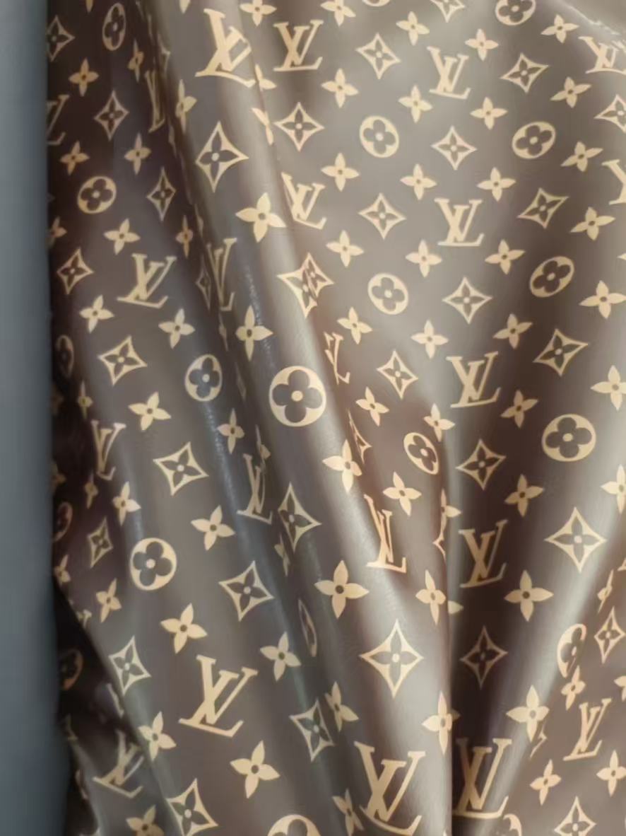 Soft Monogram Brown Louis Vuitton Leather for Clothing - mingfabricstore