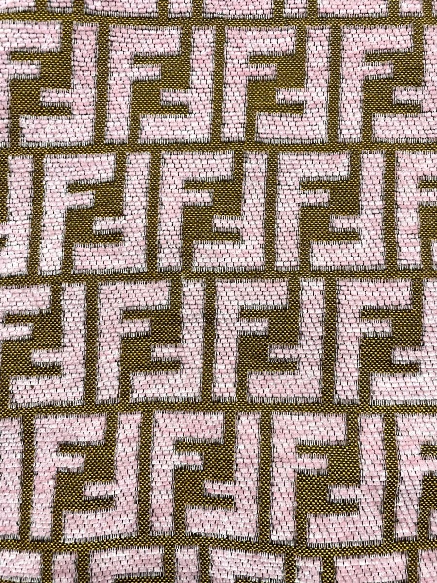 Soft Pink Fendi Chenille Fabric for Pillow DIY Furniture Home Decor - mingfabricstore