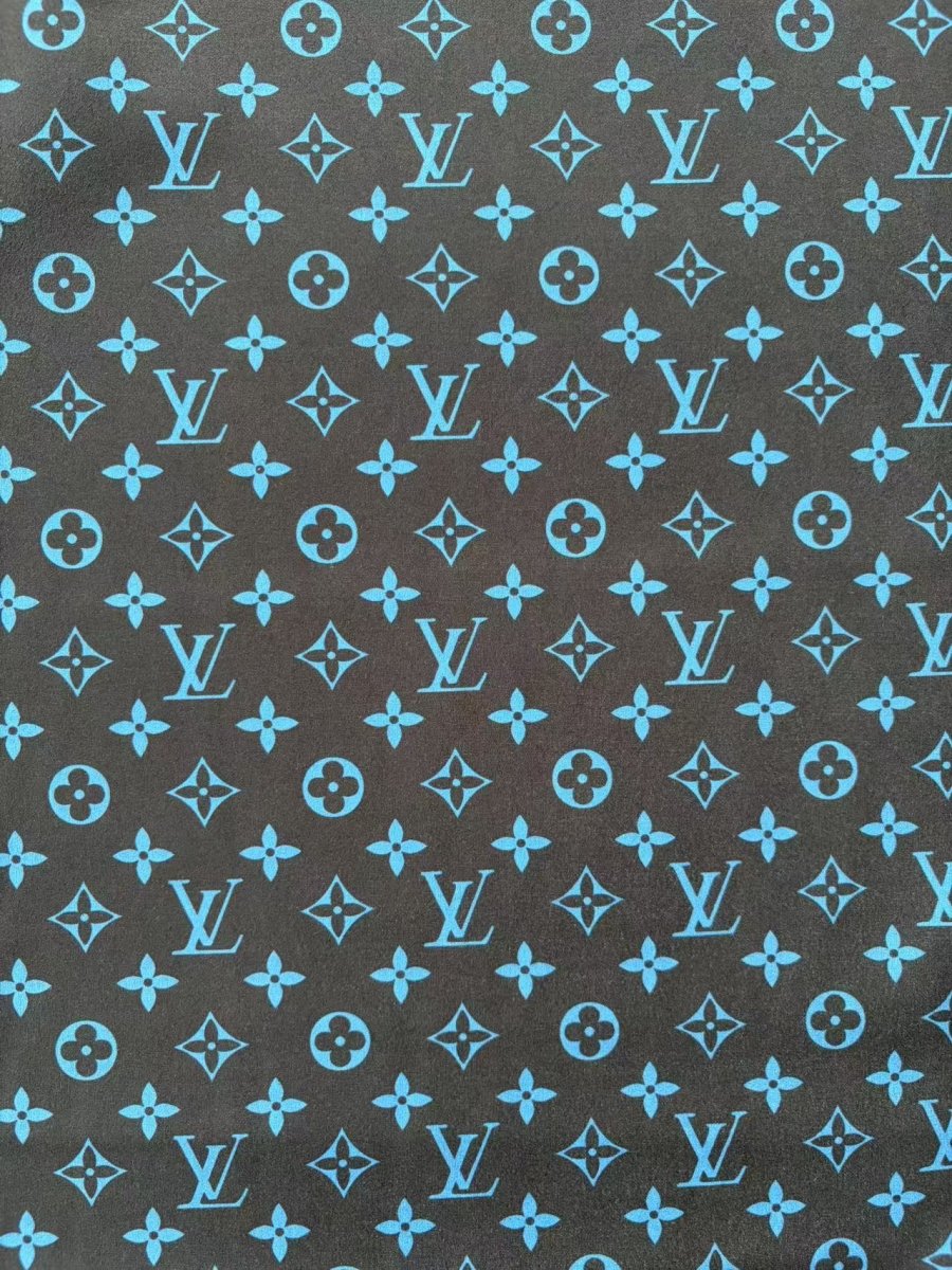 Stretchy Black Blue Louis Vuitton Suede Upholstery Car Headliner DIY Crafts - mingfabricstore