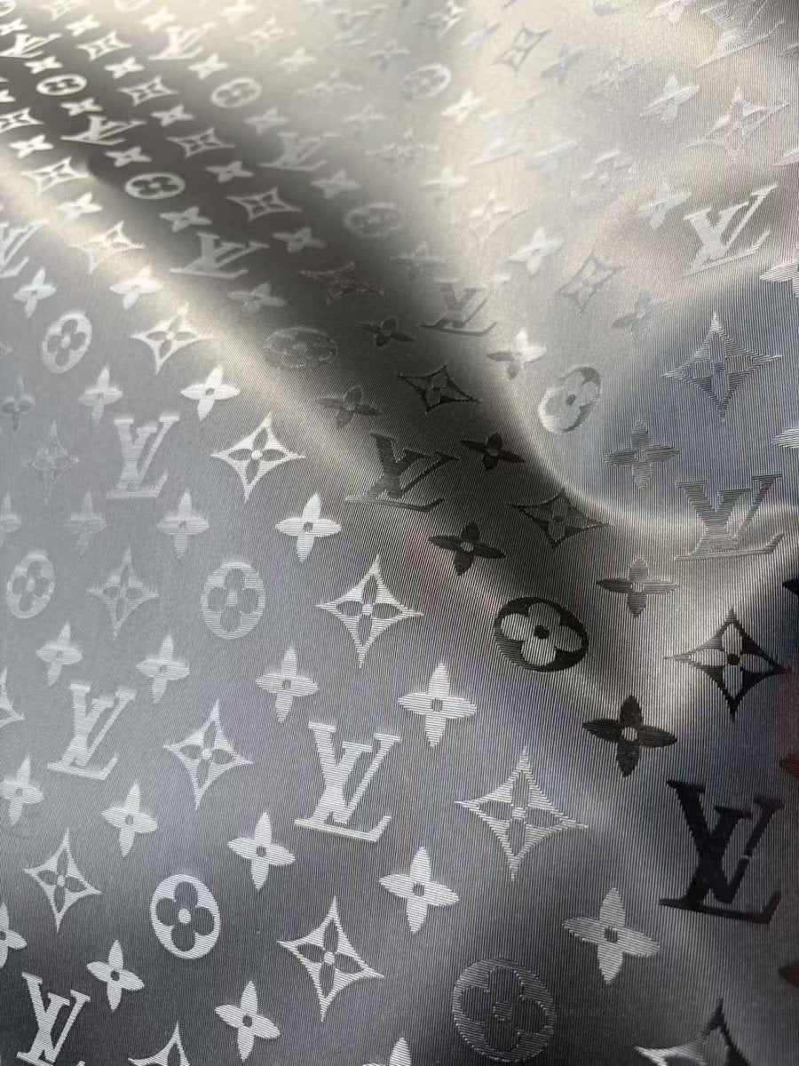 Texture Black LV Leather for Bag Wallet Repair Helmet - mingfabricstore