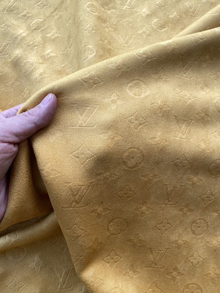 Timberland Louis Vuitton Suede Boost Fabric for Custom DIY Crafts Handmade Sneakers - mingfabricstore