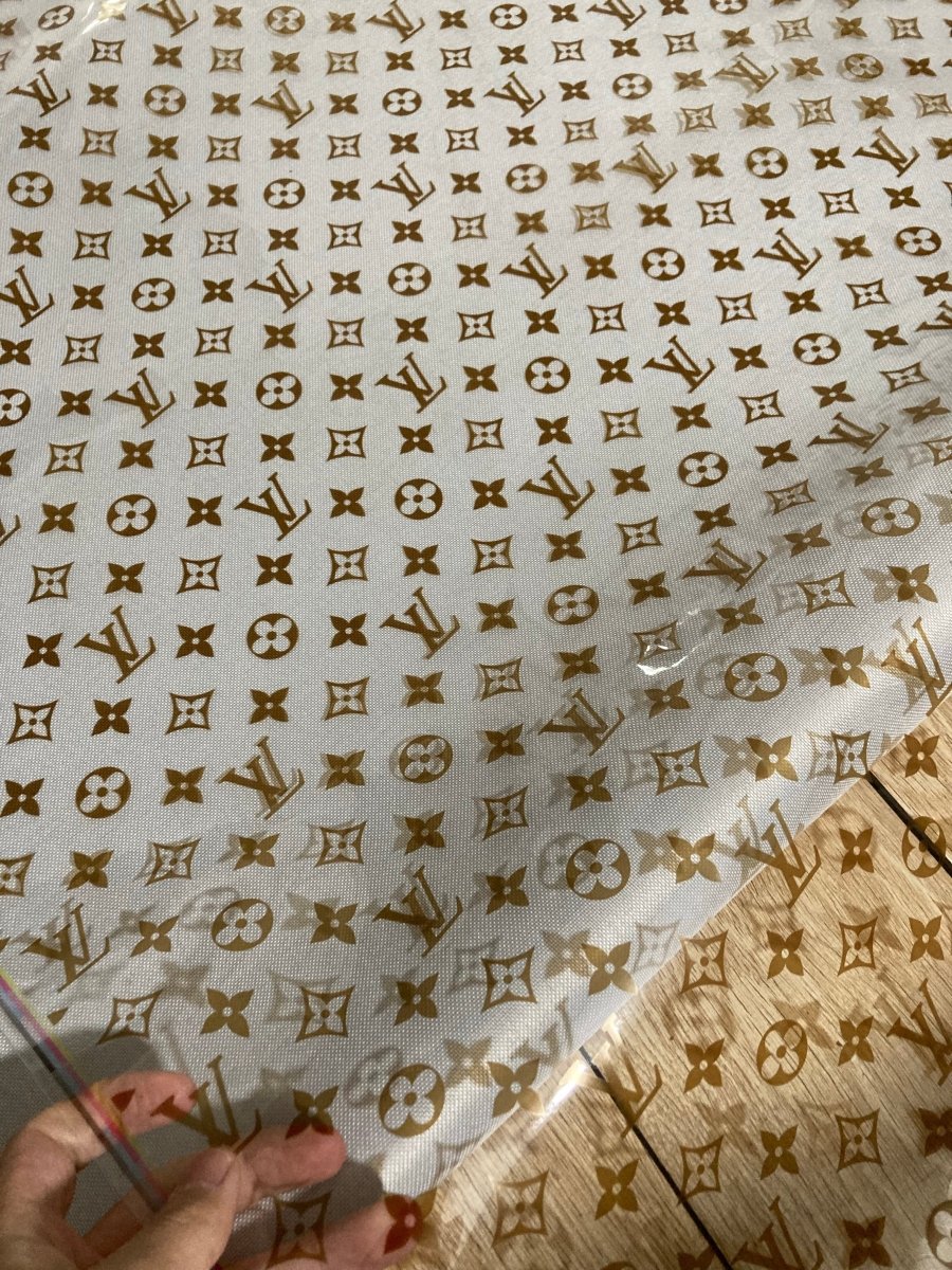 Transparent Brown LV PU Custom Material - mingfabricstore