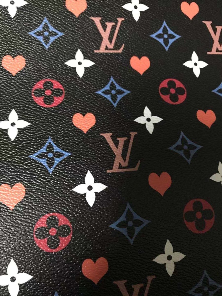 Trending LV Heart Leather Fabric for Bag - mingfabricstore