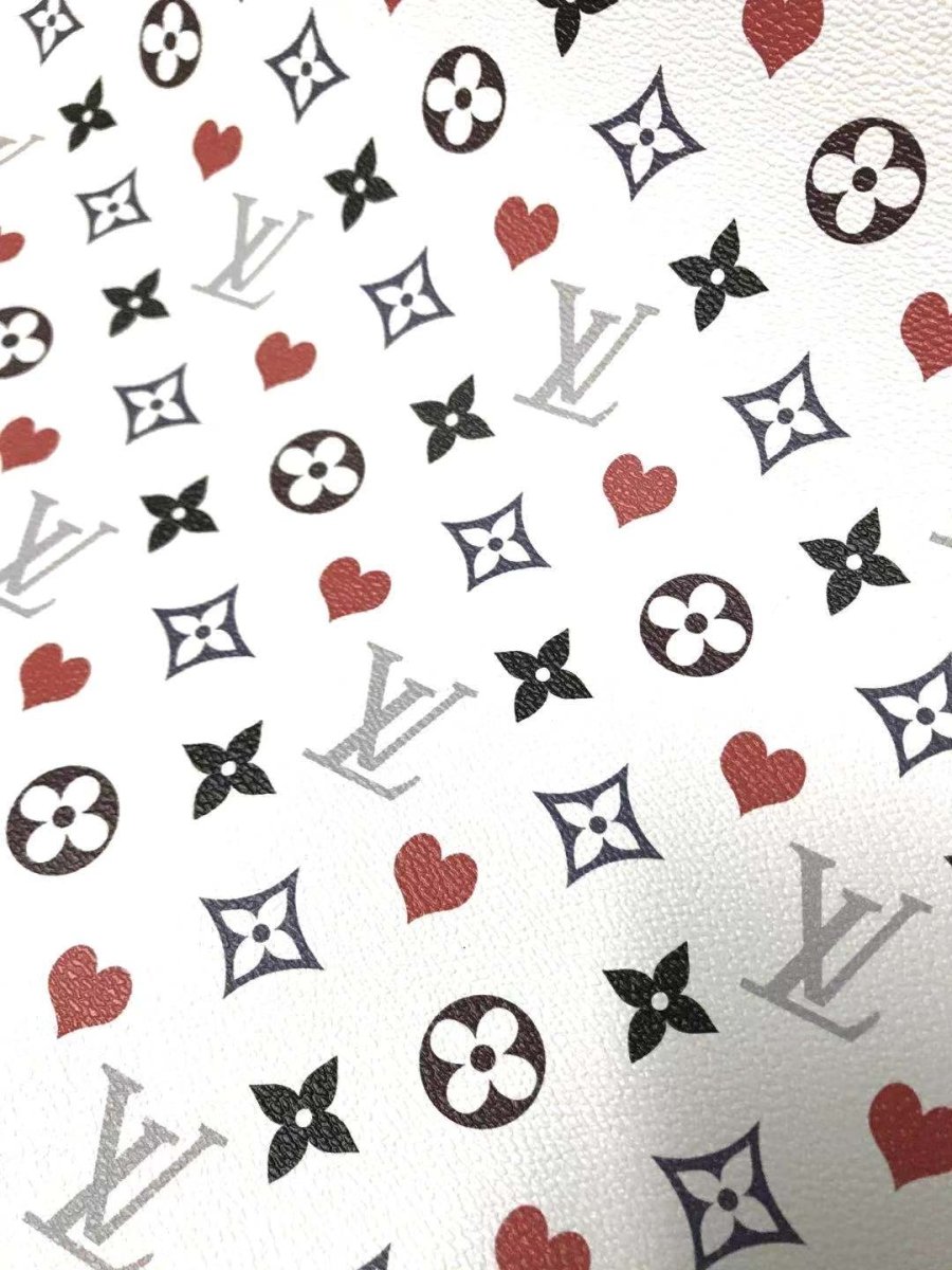 Trending LV Heart Leather Fabric for Bag - mingfabricstore