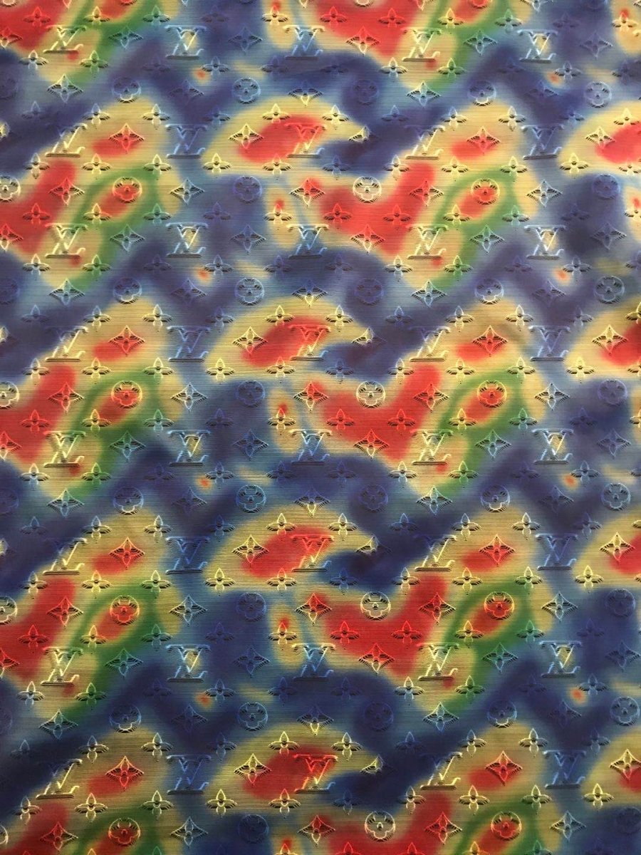 Trending Lv Heat Camo Thin Fabric for Shoe Custom Bag - mingfabricstore