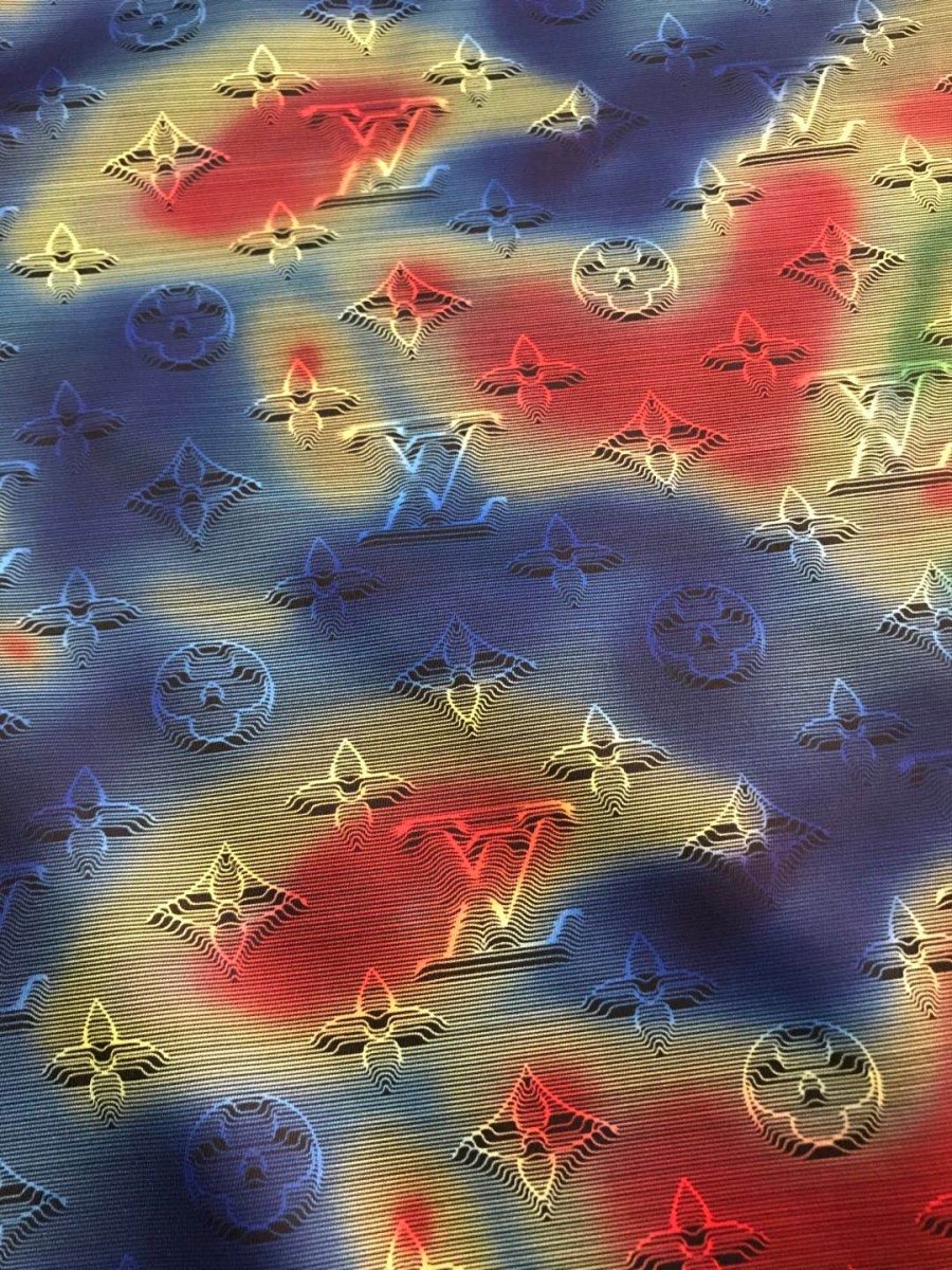 Trending Lv Heat Camo Thin Fabric for Shoe Custom Bag - mingfabricstore