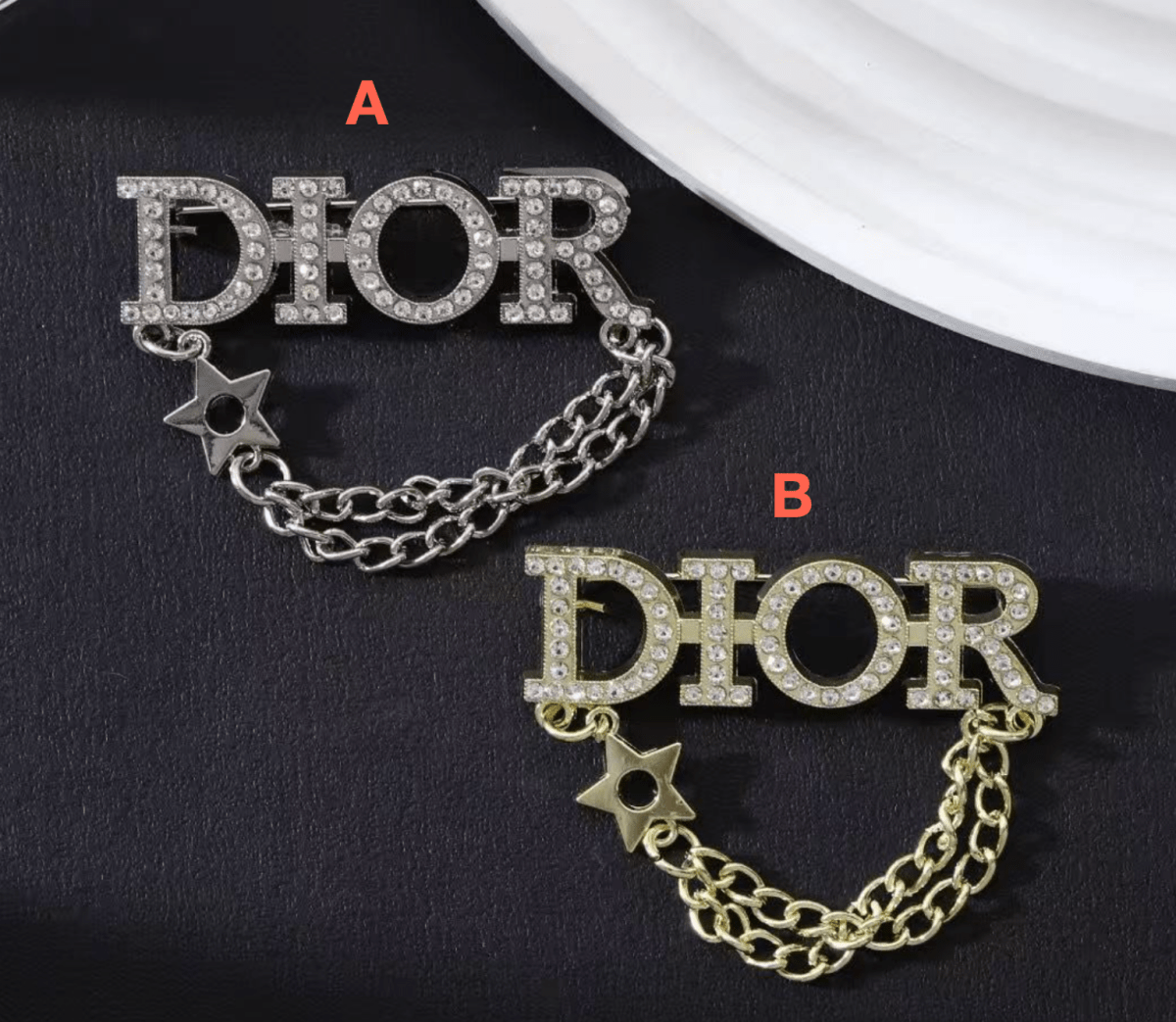 Vintage Dior Inspired Brooches, Retro Luxury Pins for Women - mingfabricstore
