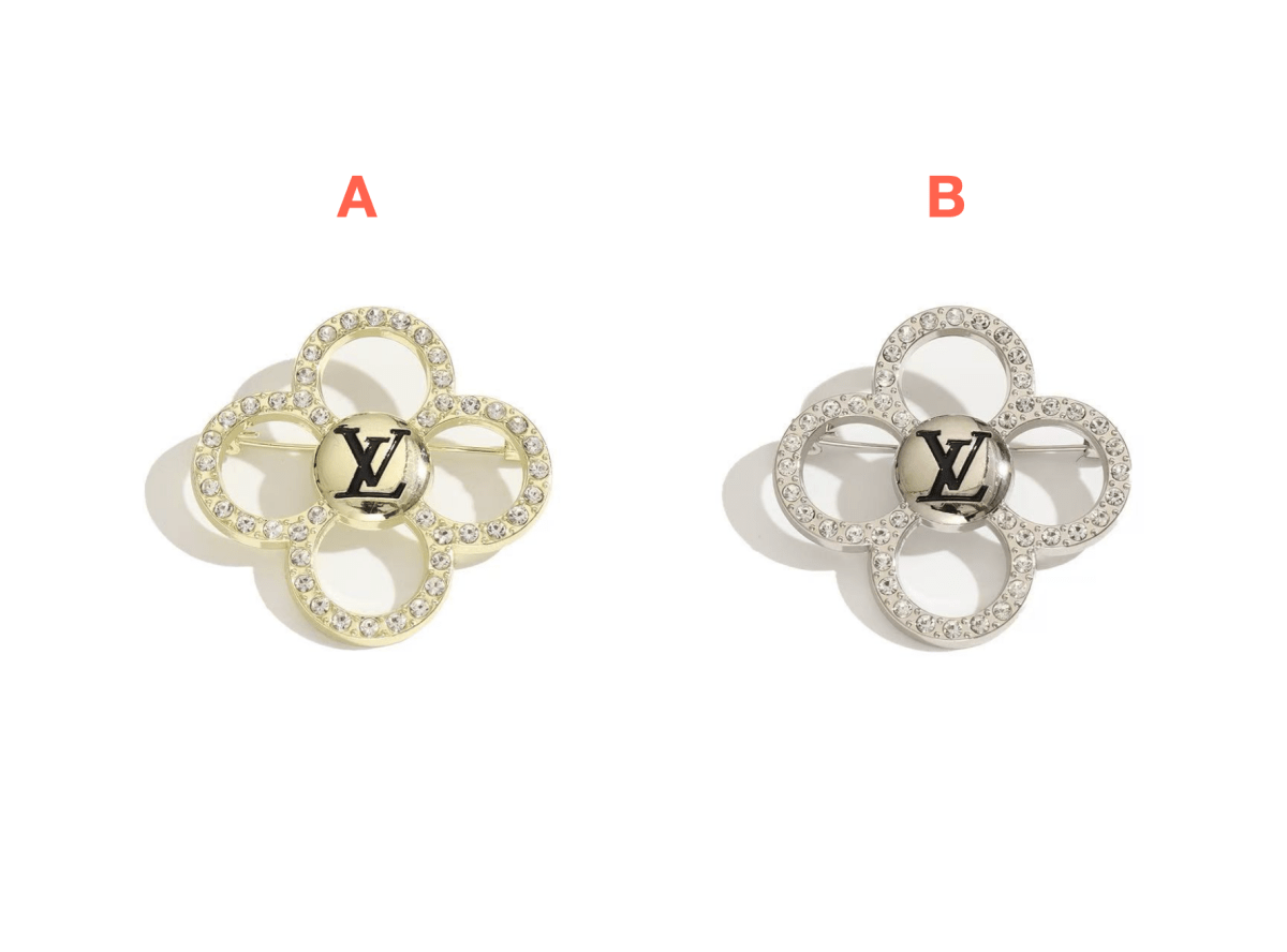Vintage LV Inspired Brooches, Retro Luxury Pins for Women - mingfabricstore
