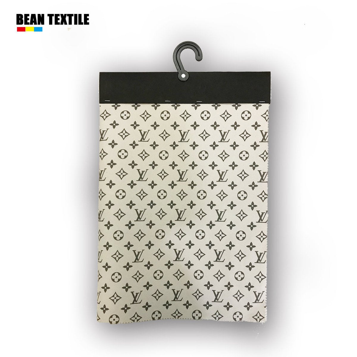 White LV vinyl craft leather fabric for bag - mingfabricstore