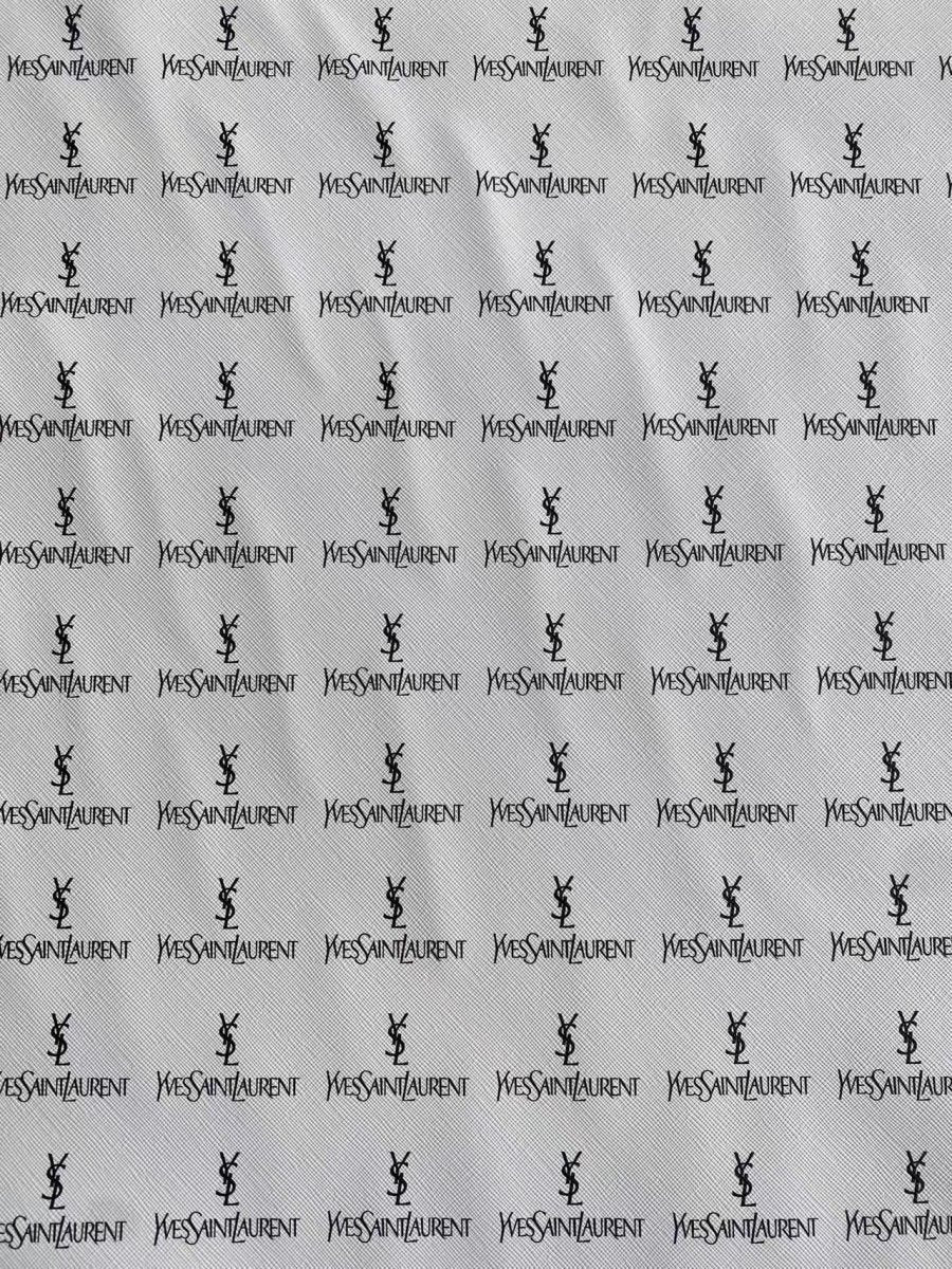 White YSL Premium Leather for Custom Sneakers Handbags DIY Projects - mingfabricstore