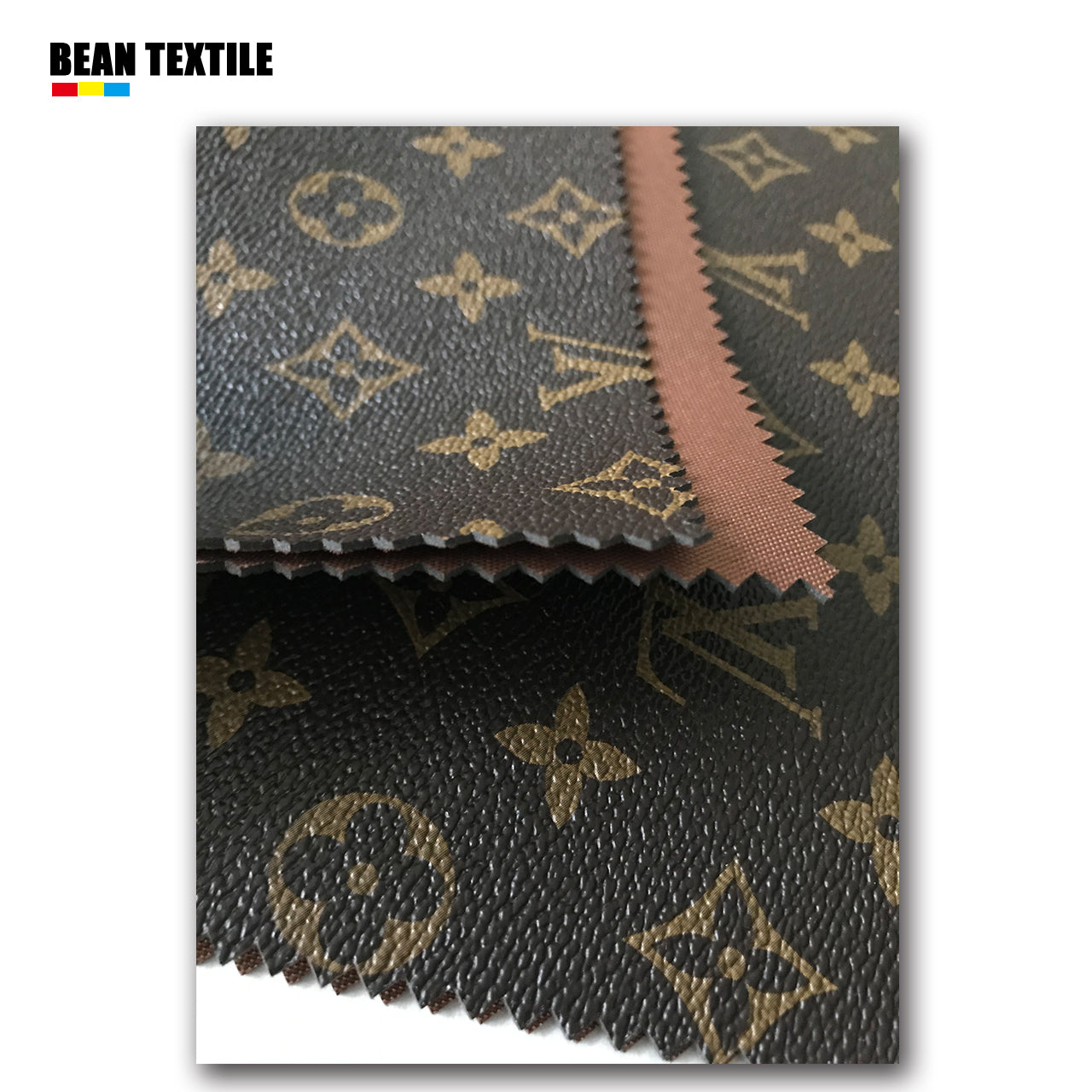Classic LV vinyl crafting leather fabric for bag leather, shoe leather handicrafts
