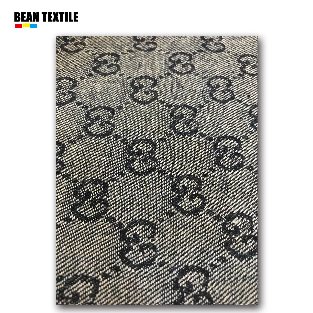 Gucci inspired jacquard denim crafting fabric for jacket