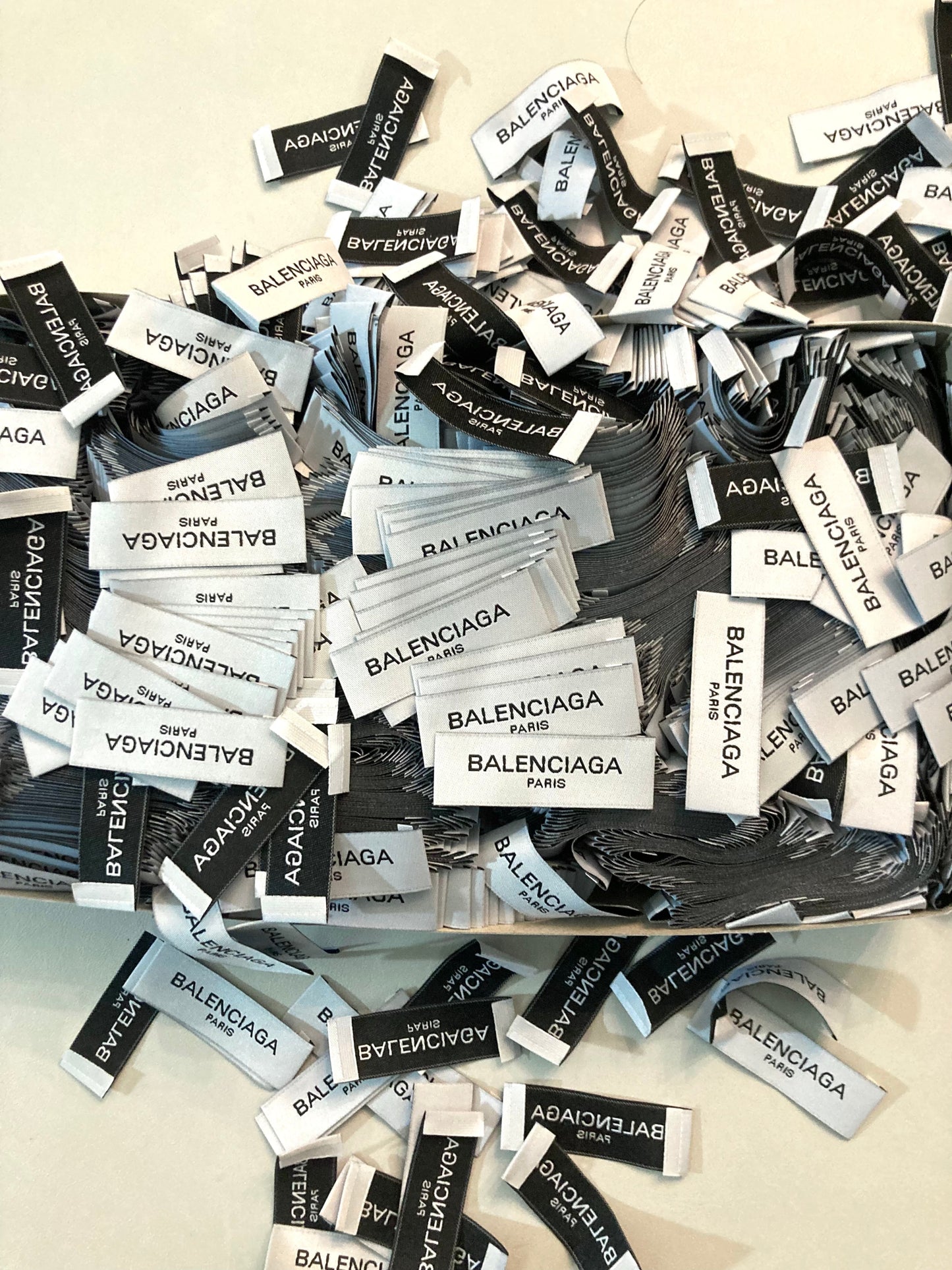 Balenciaga Paris Tag Label for Custom Apparel DIY Sewing Accessories