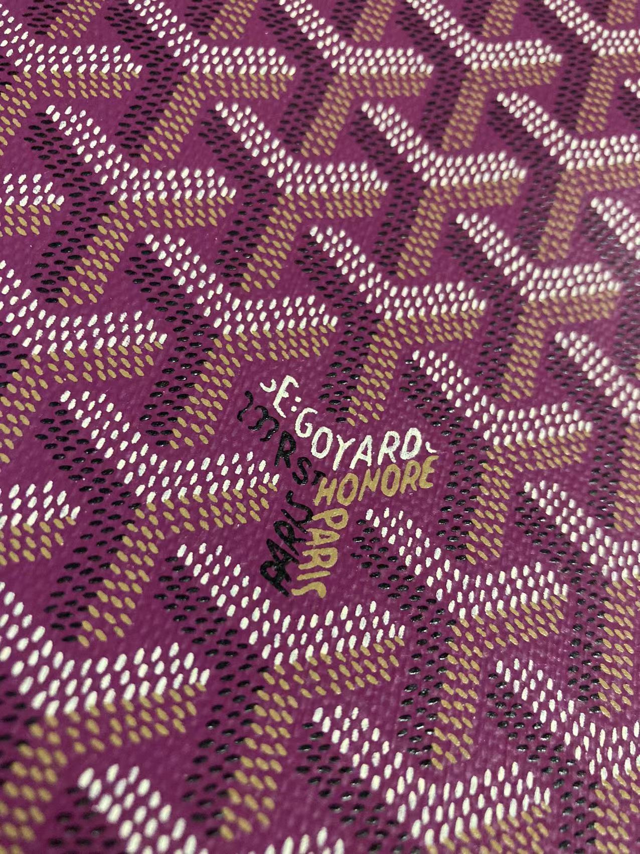 Purple Goyard Leather Canvas for Custom Furniture Fabric Sold by Yard