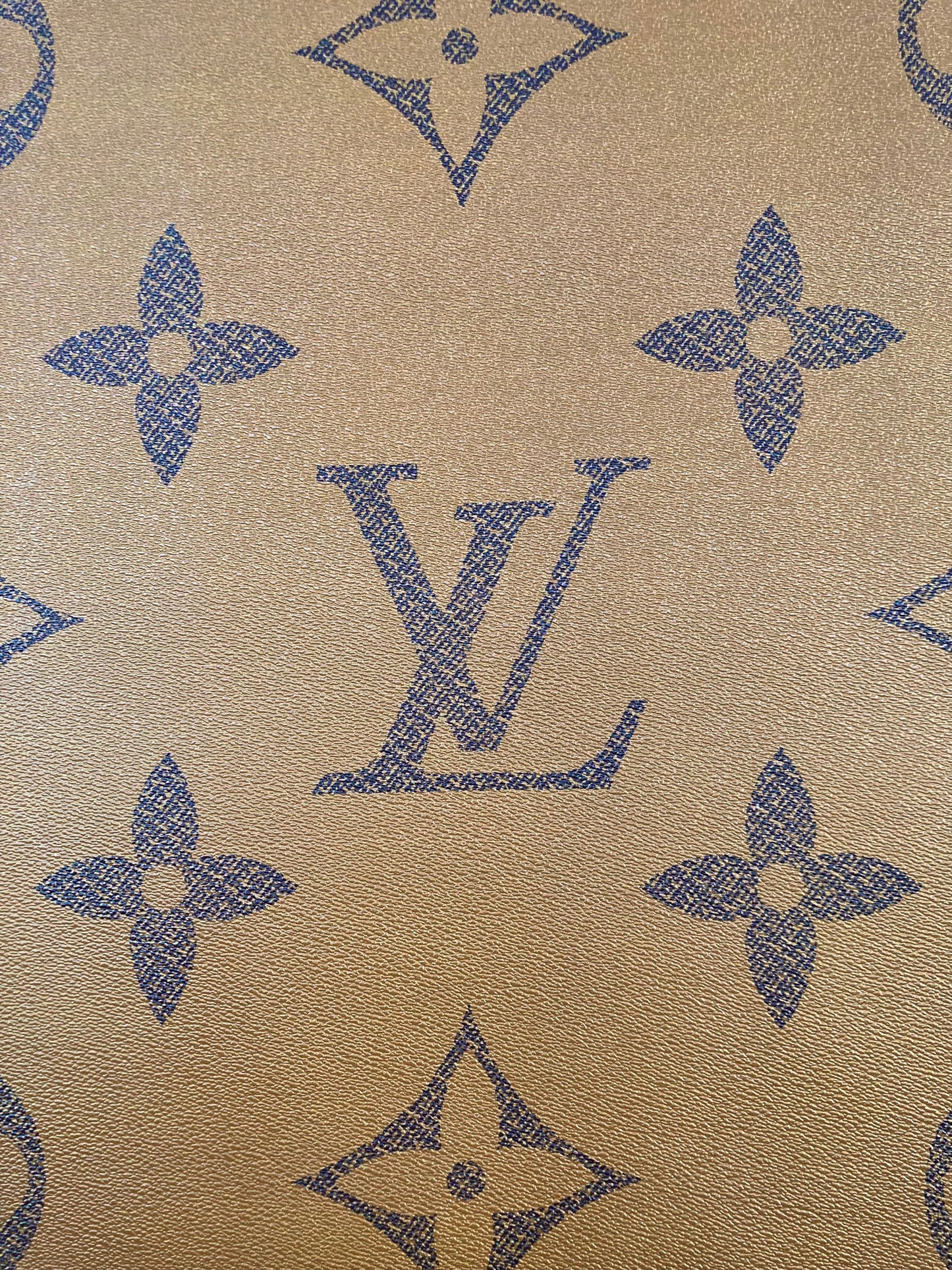 Handmade Bag Leather Custom Fabric Big Letter LV Vinyl