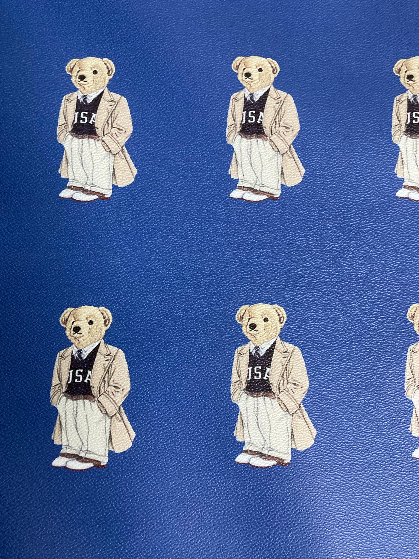 Bear Polo Faux Leather Vinyl for Handmade Crafts