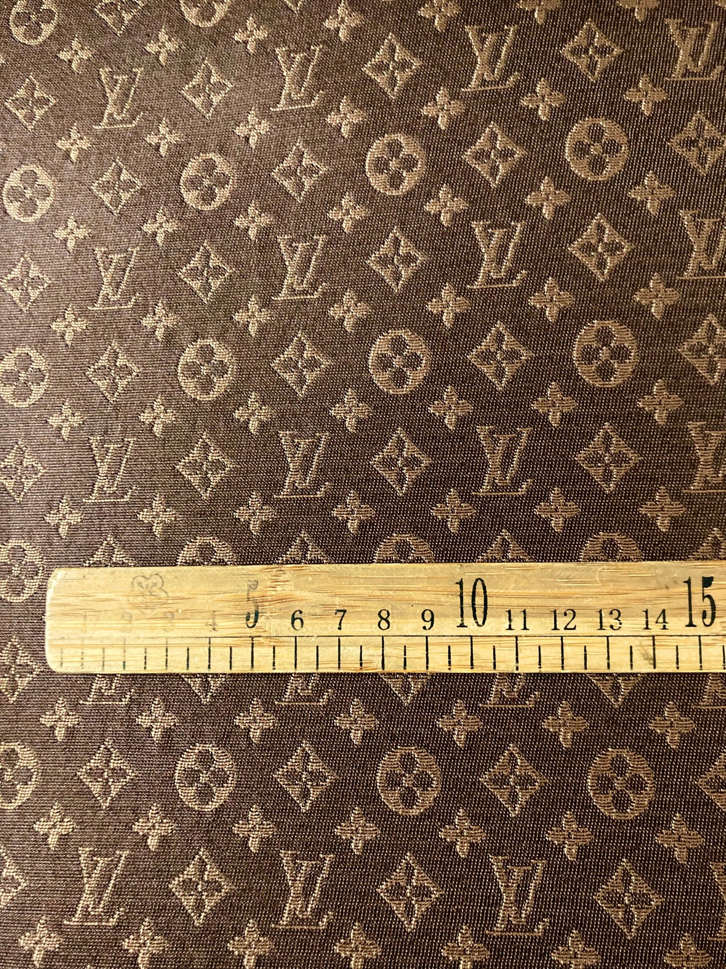 Handmade Sewing Classic Brown LV Jacquard Quilt Fabric Custom Clothing