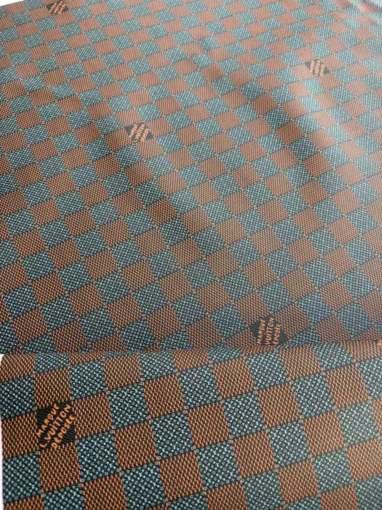 New Louis Vuitton Damier Check DIY Leather Sheet for Crafts Hobby