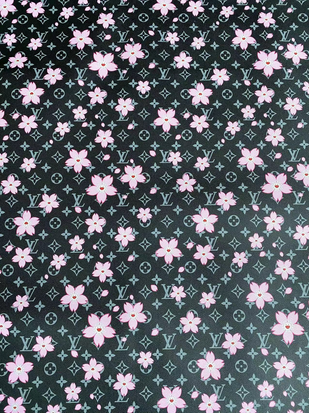 Black Cherry Takashi Murakami LV Leather Sheet